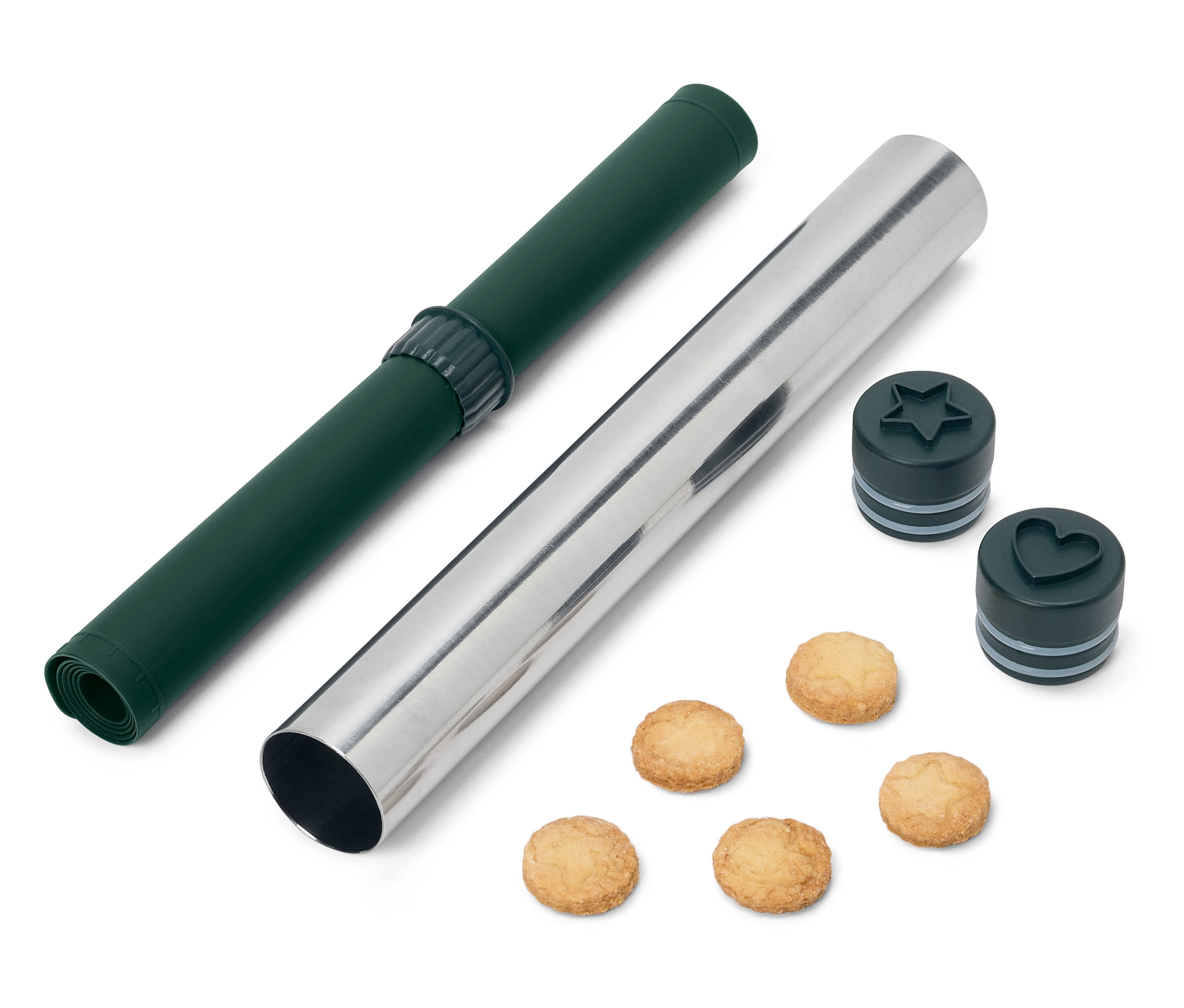 Tchibo - Wałek do ciasta 3 w 1 - kolor: zielony