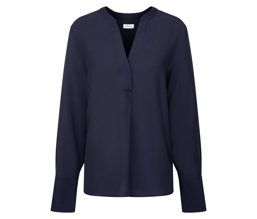 Tunika z wiskozy Seidensticker, granatowa