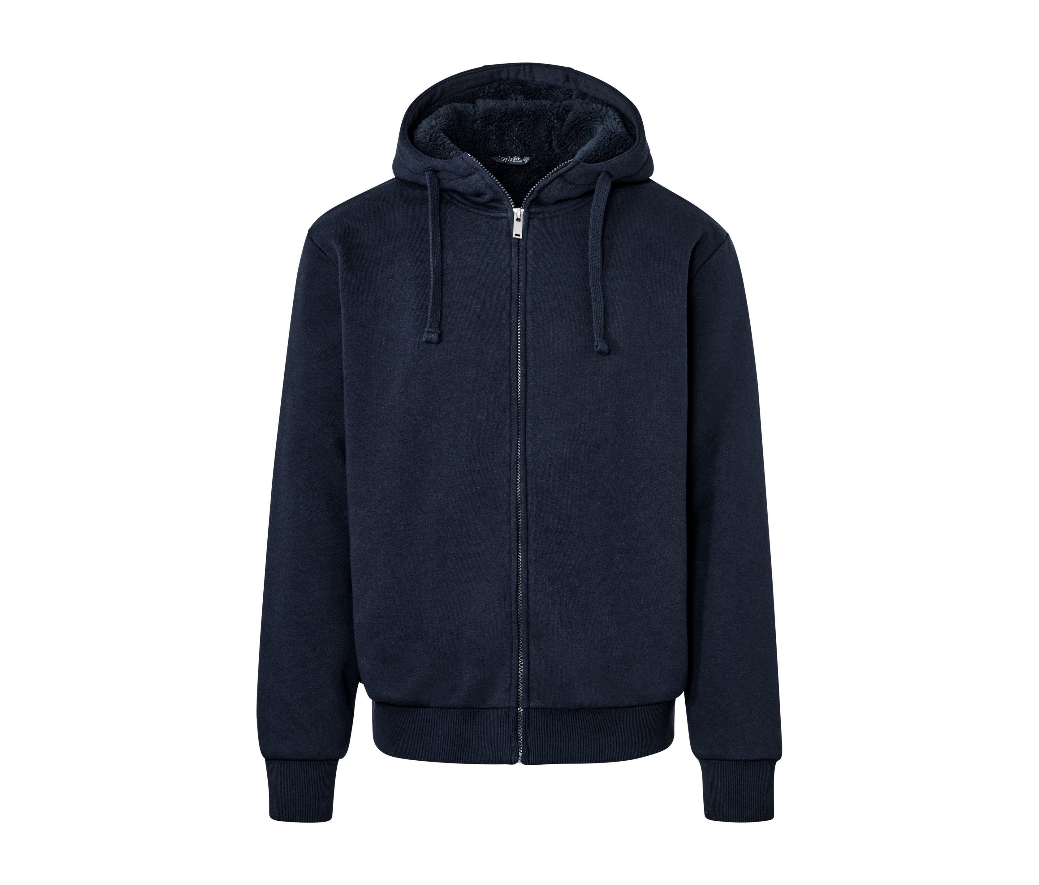 Tchibo - Bluza dresowa z kapturem na podszewce z pluszu, niebieski