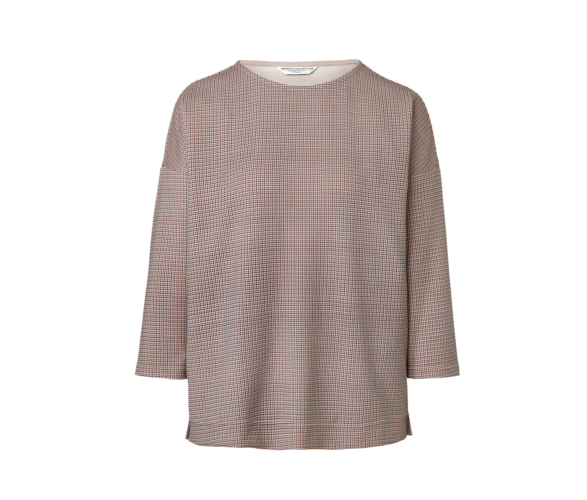 Tchibo - Bluza w kratkę- niebieski/biały/w kratkę