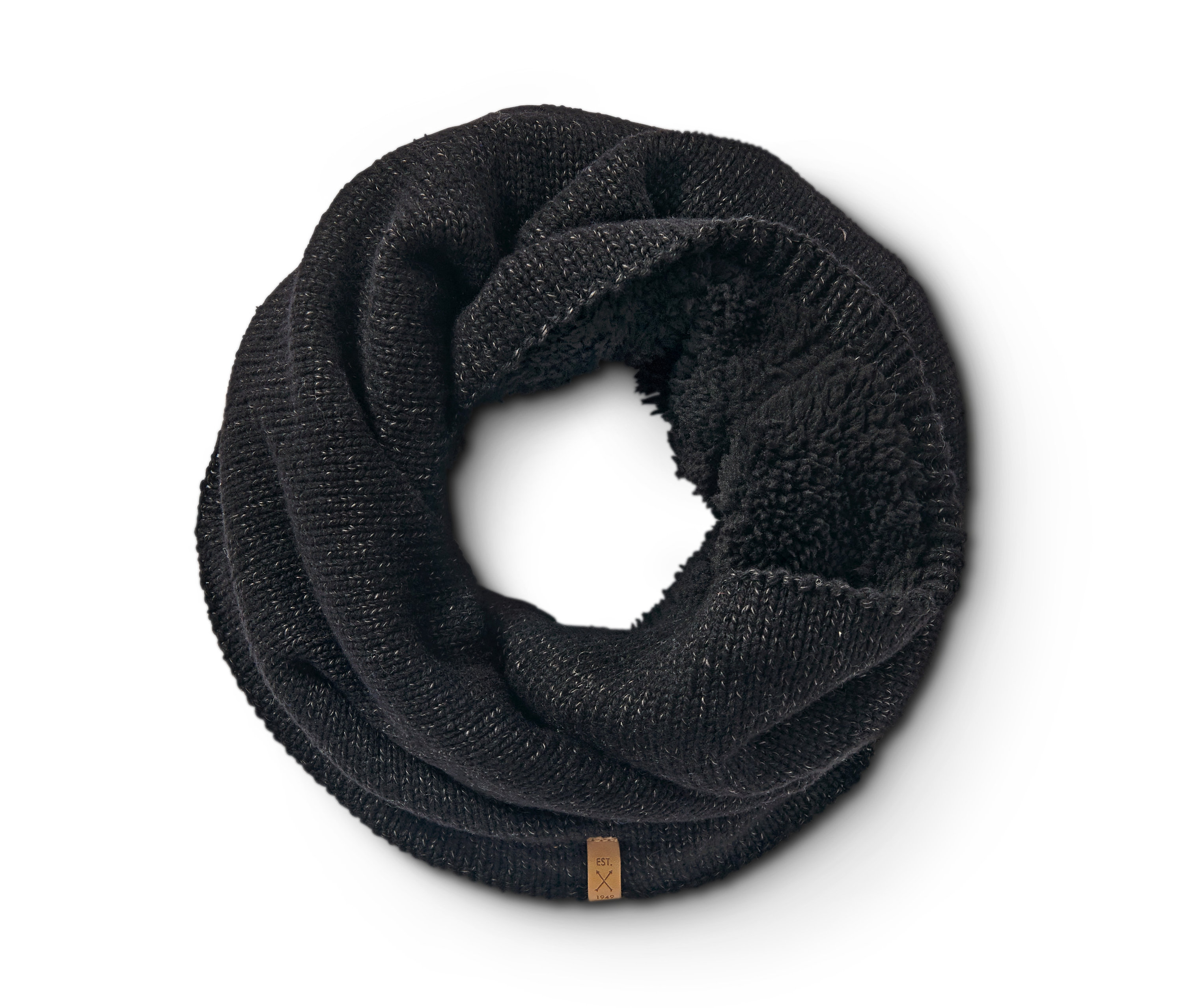 Tchibo - Szal-komin z dzianiny - kolor: czarny