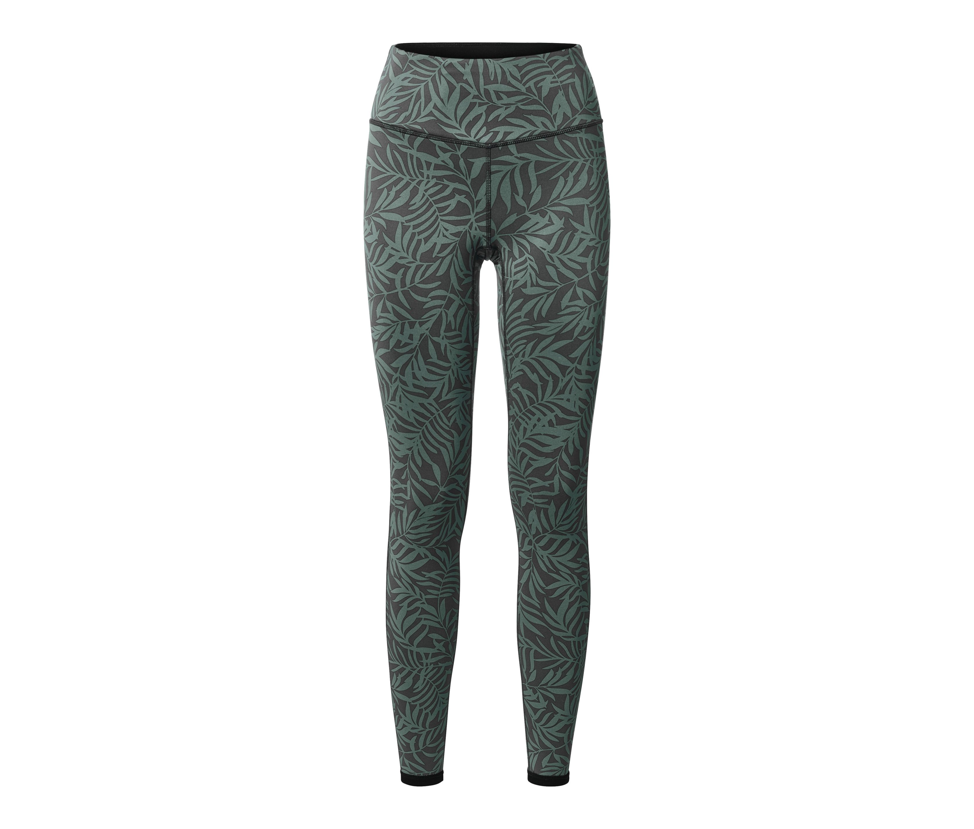 Tchibo - Dwustronne legginsy sportowe, zielony/czarny