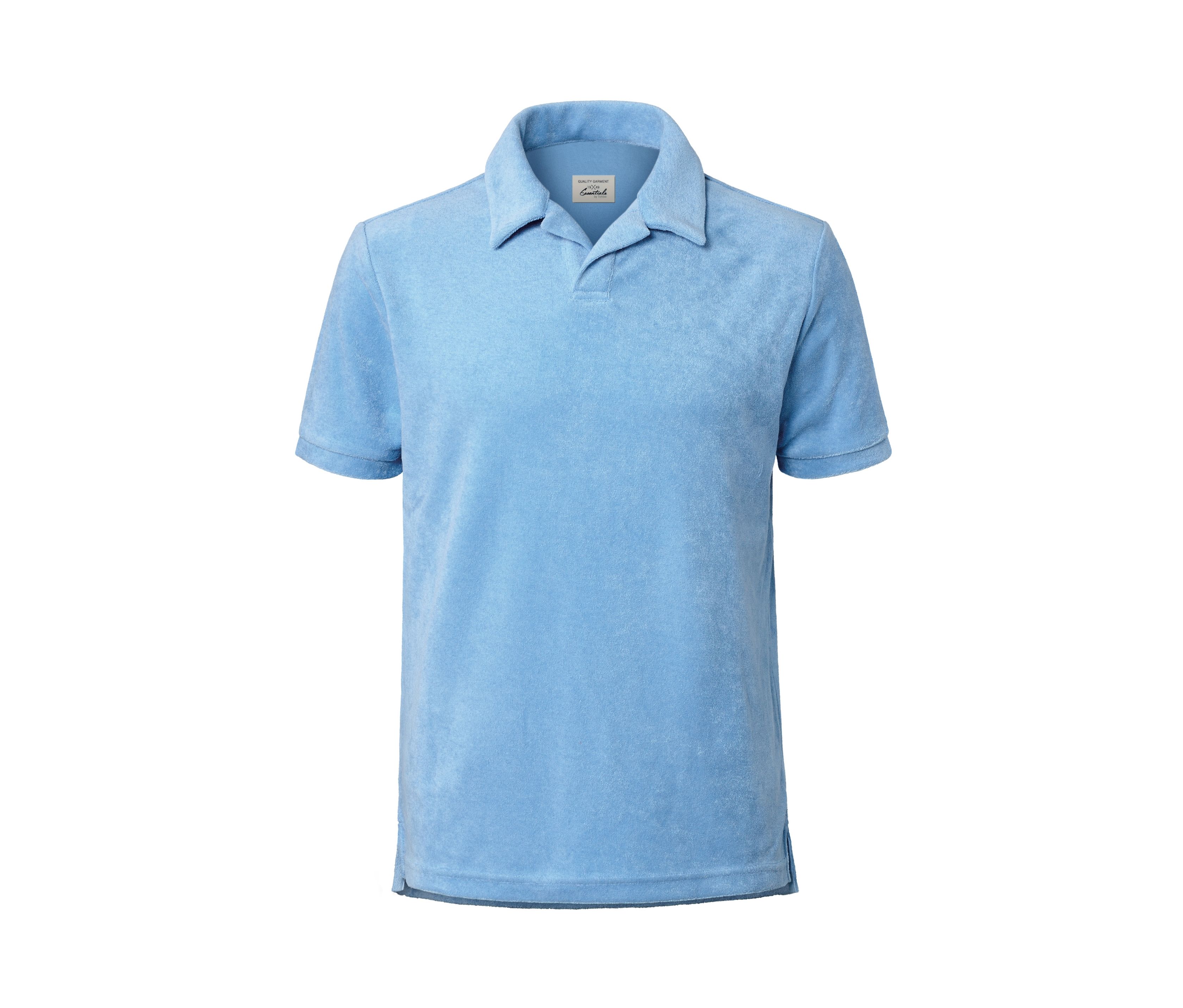 Tchibo - Koszulka polo z tkaniny frotte, niebieski