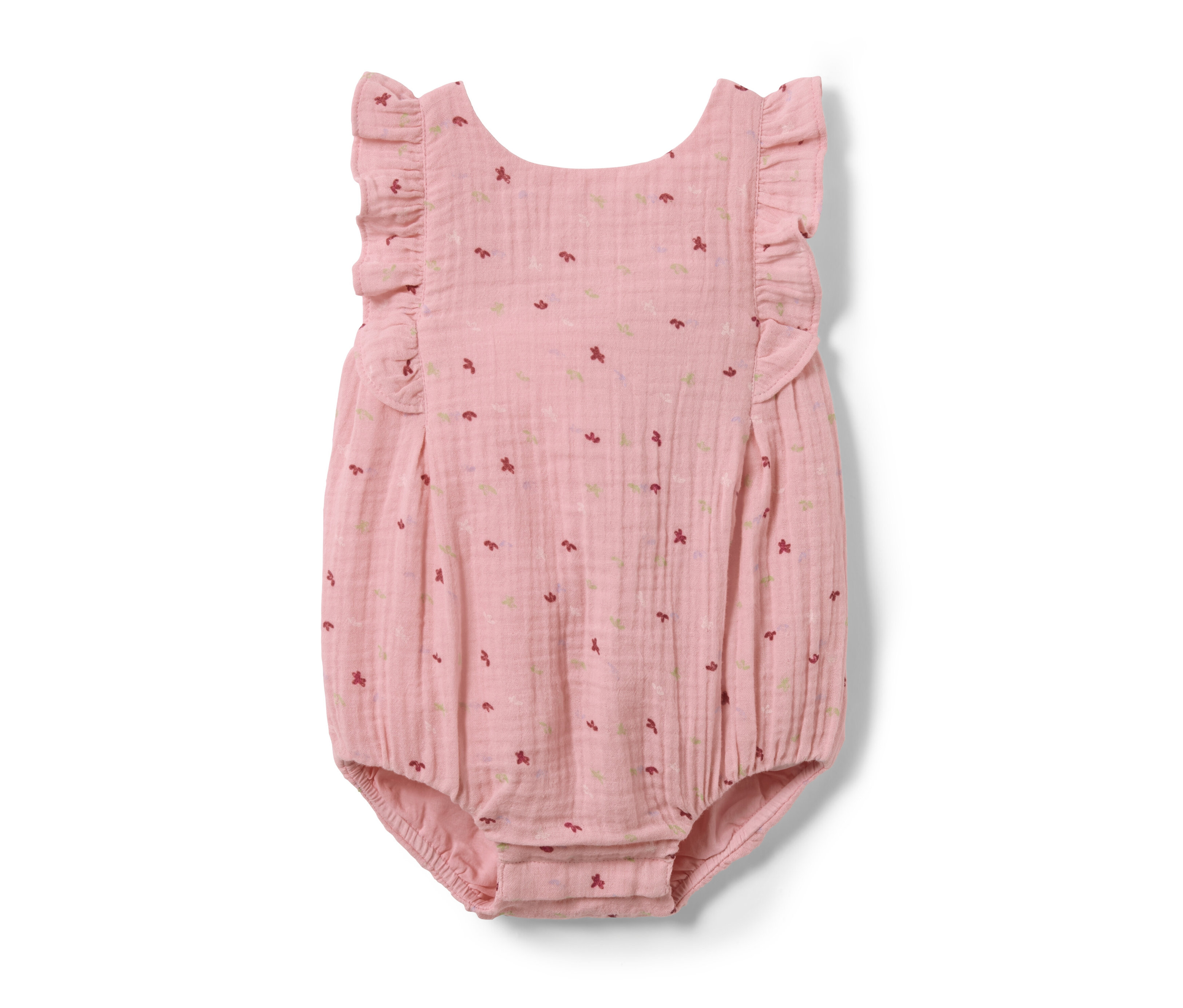 Tchibo - Rampers niemowlęcy- różowy/z nadrukiem