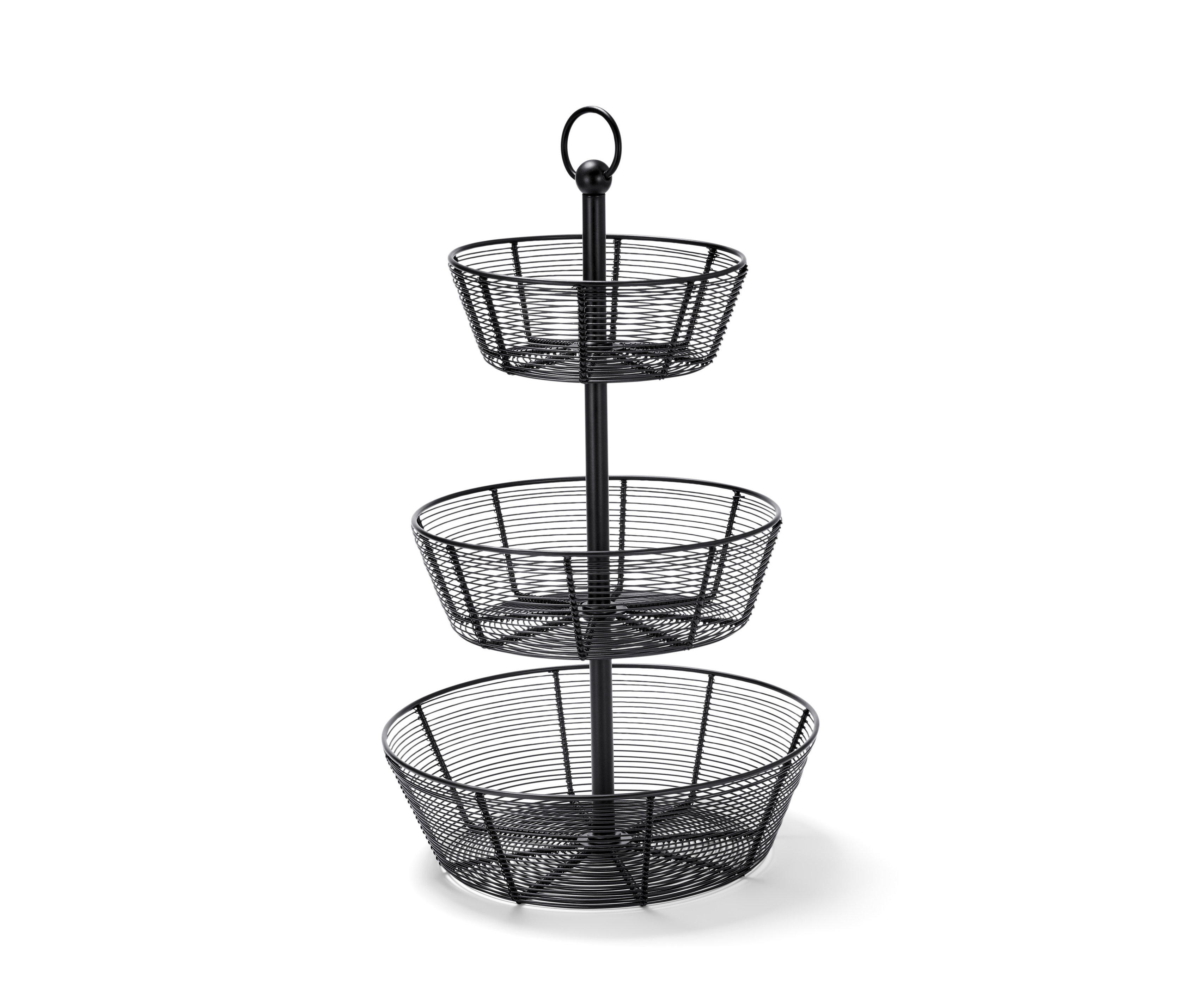 Tchibo - Etażerka - kolor: szary/czarny