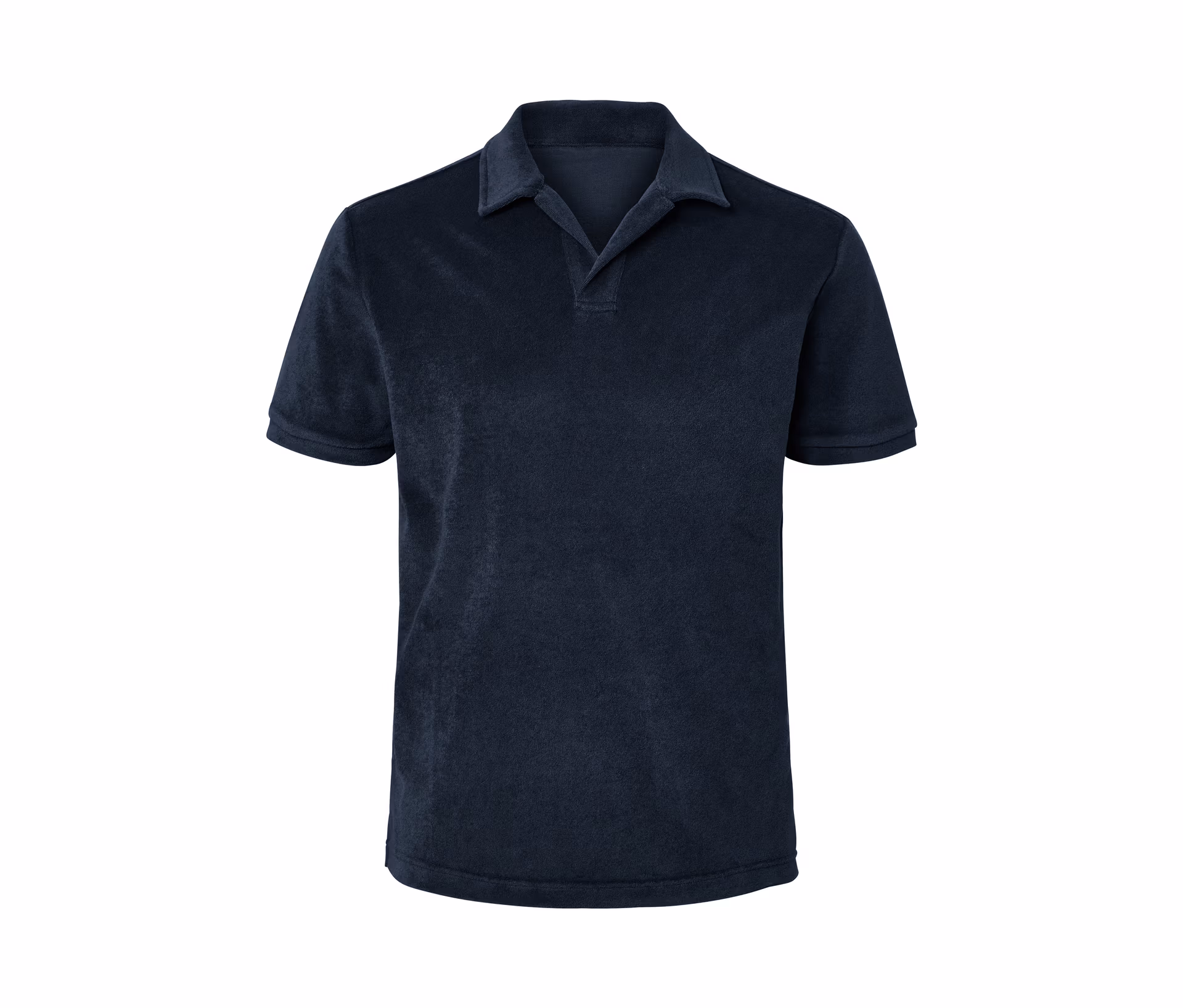 Tchibo - Koszulka polo z tkaniny frotté, granatowa