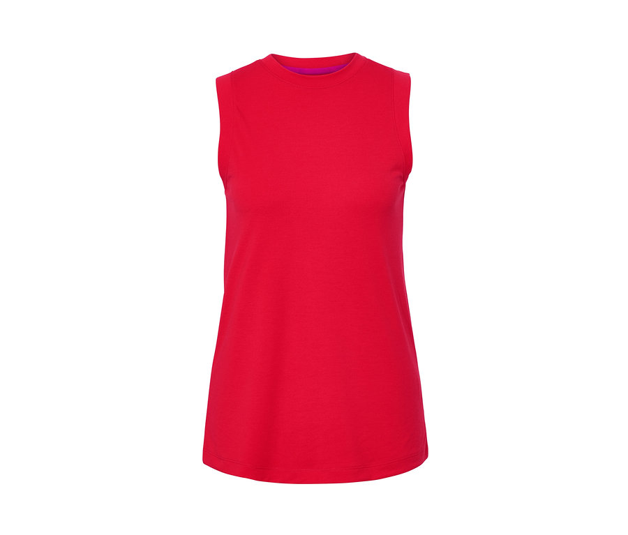 Czerwony top sportowy.