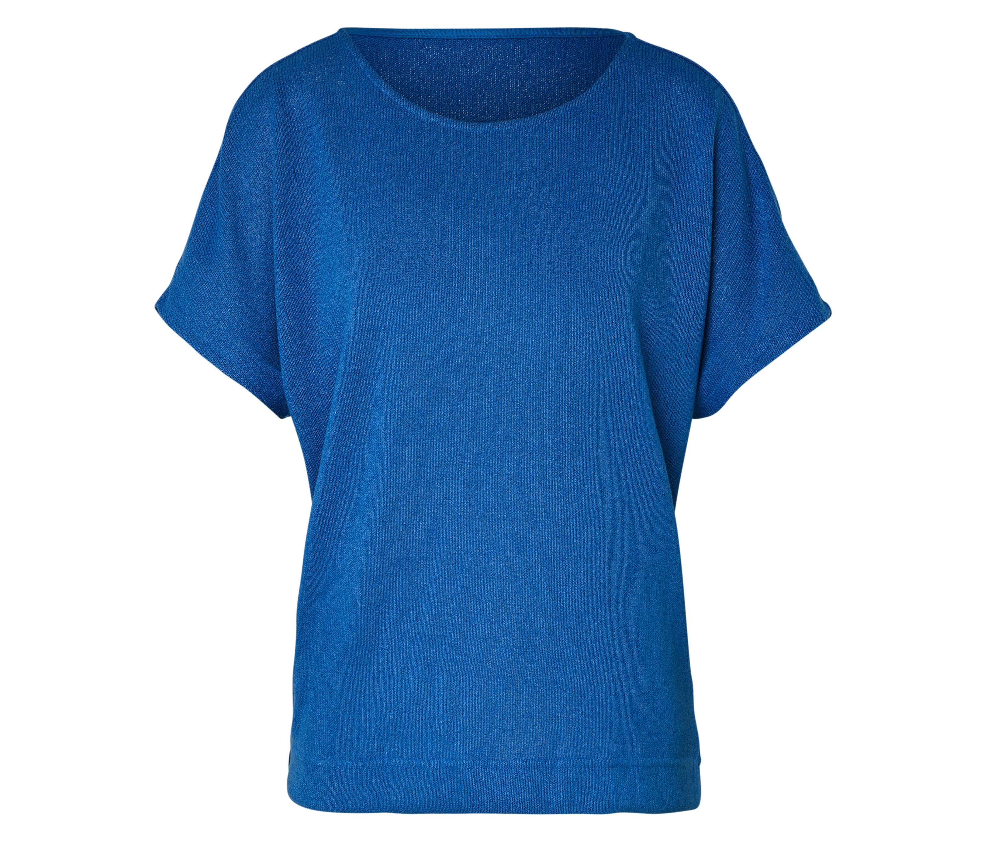 Tchibo - Koszulka z fakturowaną powierzchnią- niebieski
