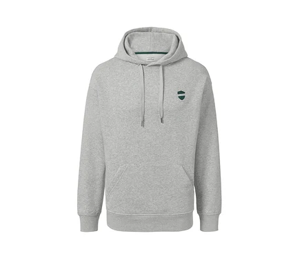 Bluza z kapturem, szary melanż.