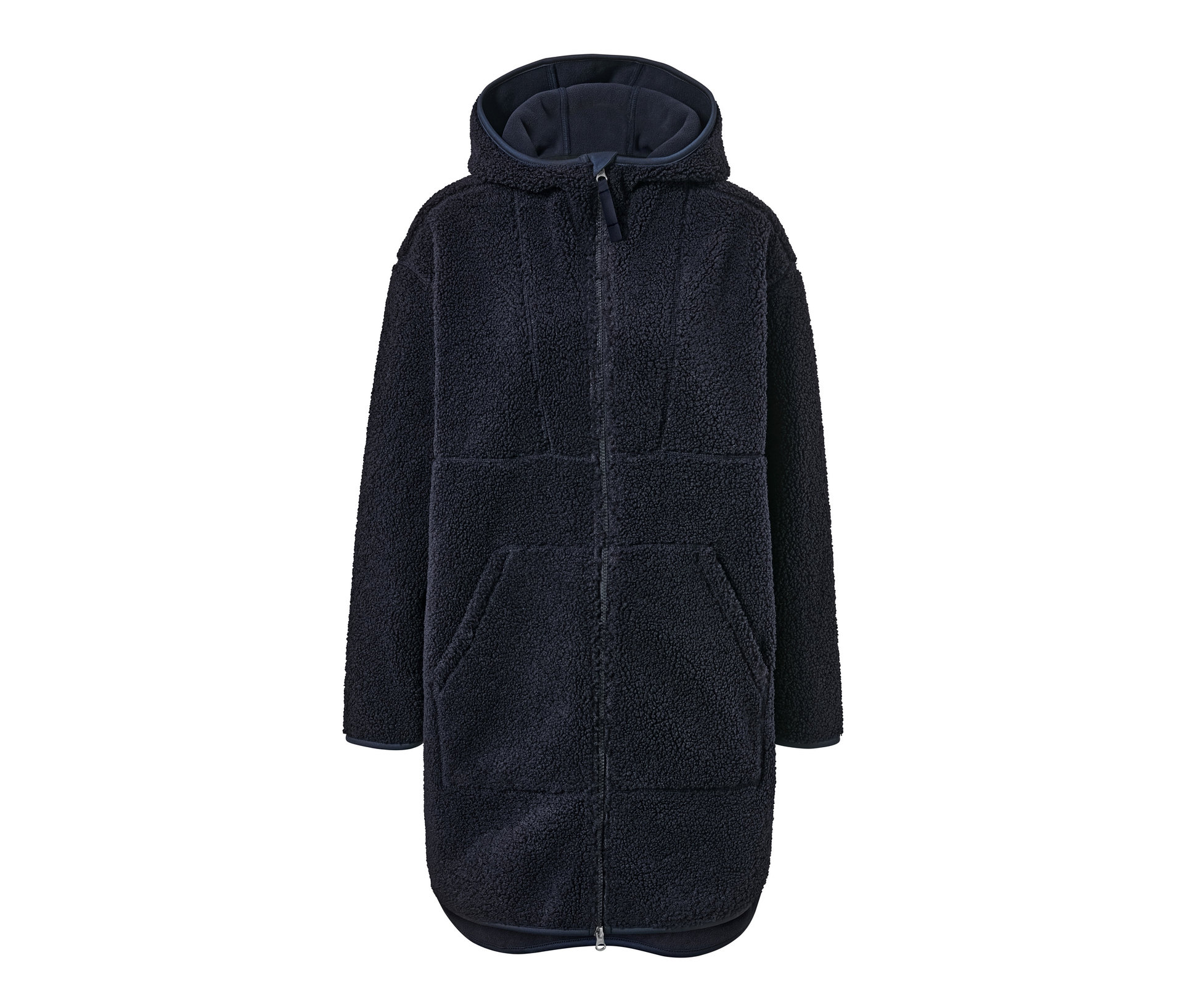 Tchibo - Płaszcz pluszowy oversize- niebieski
