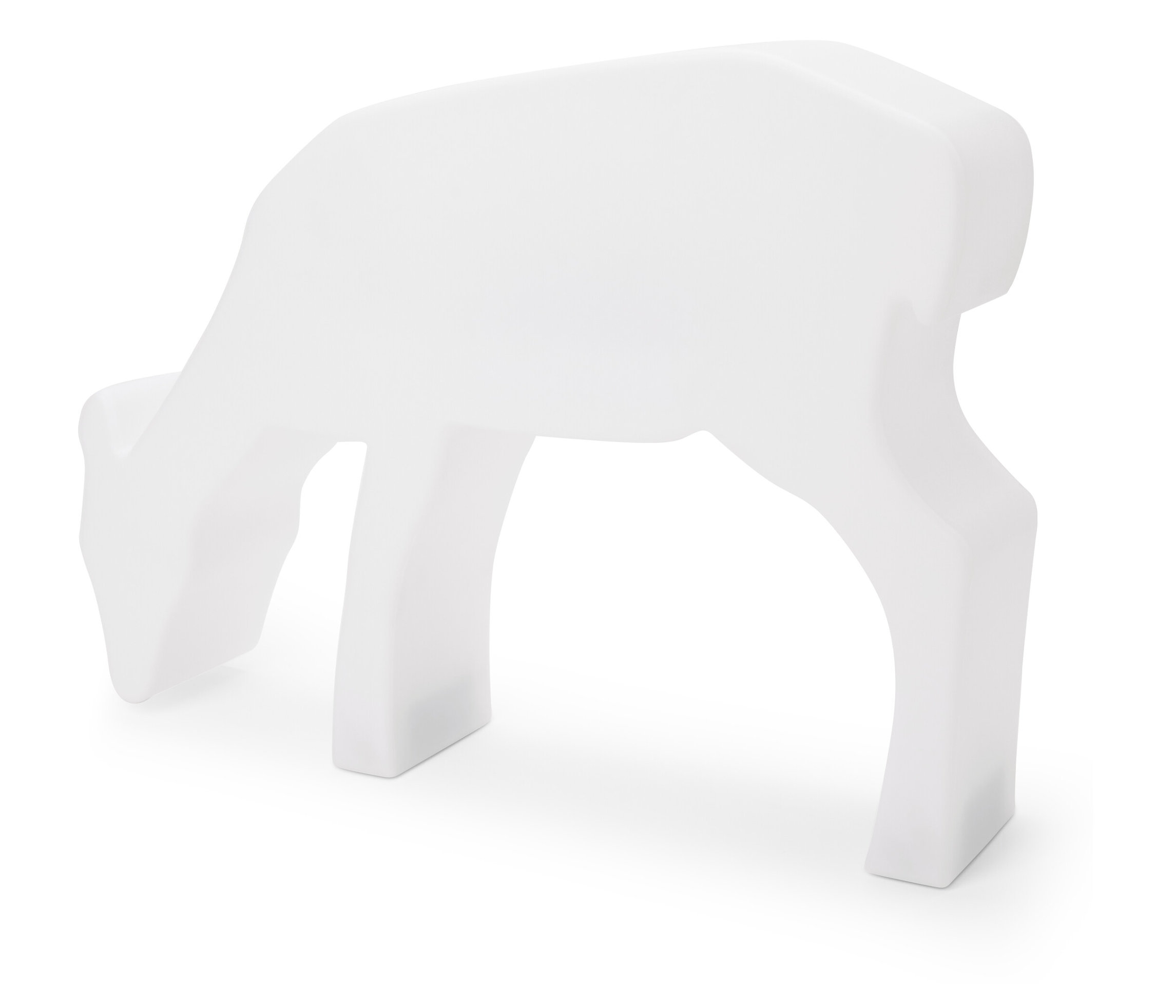 Tchibo - Solarna lampa outdoorowa »Sarna« - kolor: biały