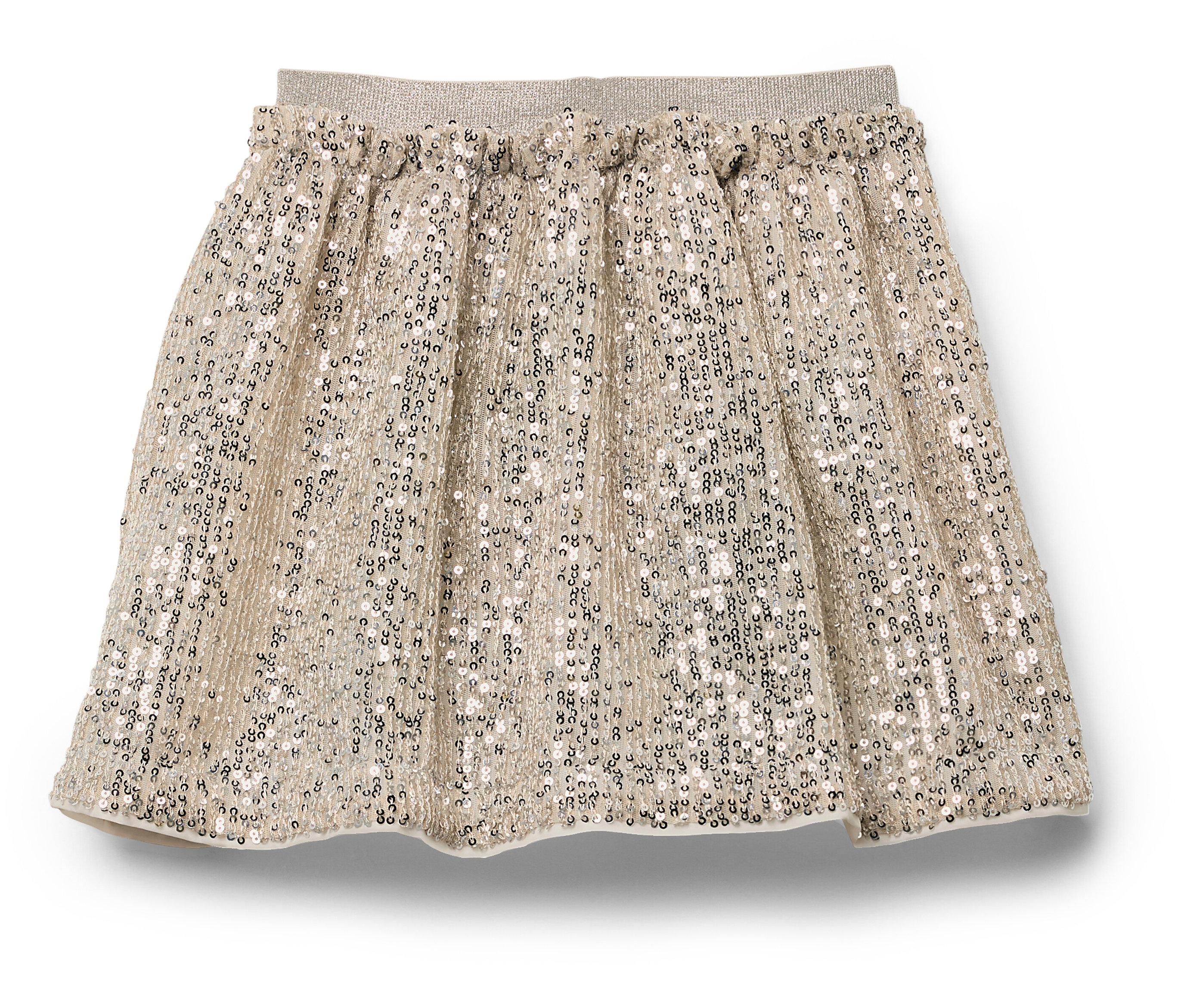 Tchibo - Cekinowa spódnica, biały