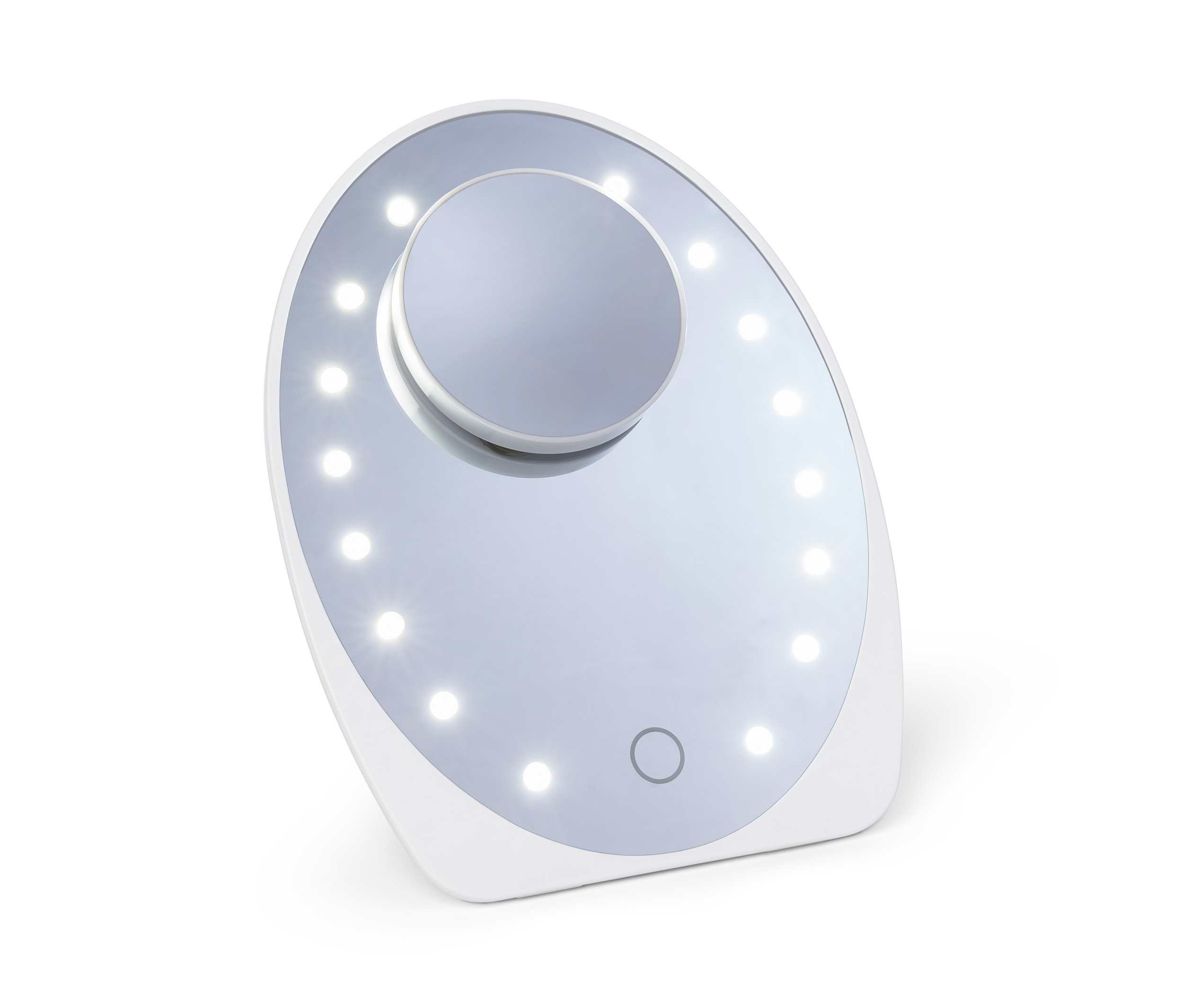 Tchibo - Lusterko kosmetyczne z podświetleniem LED - kolor: biały