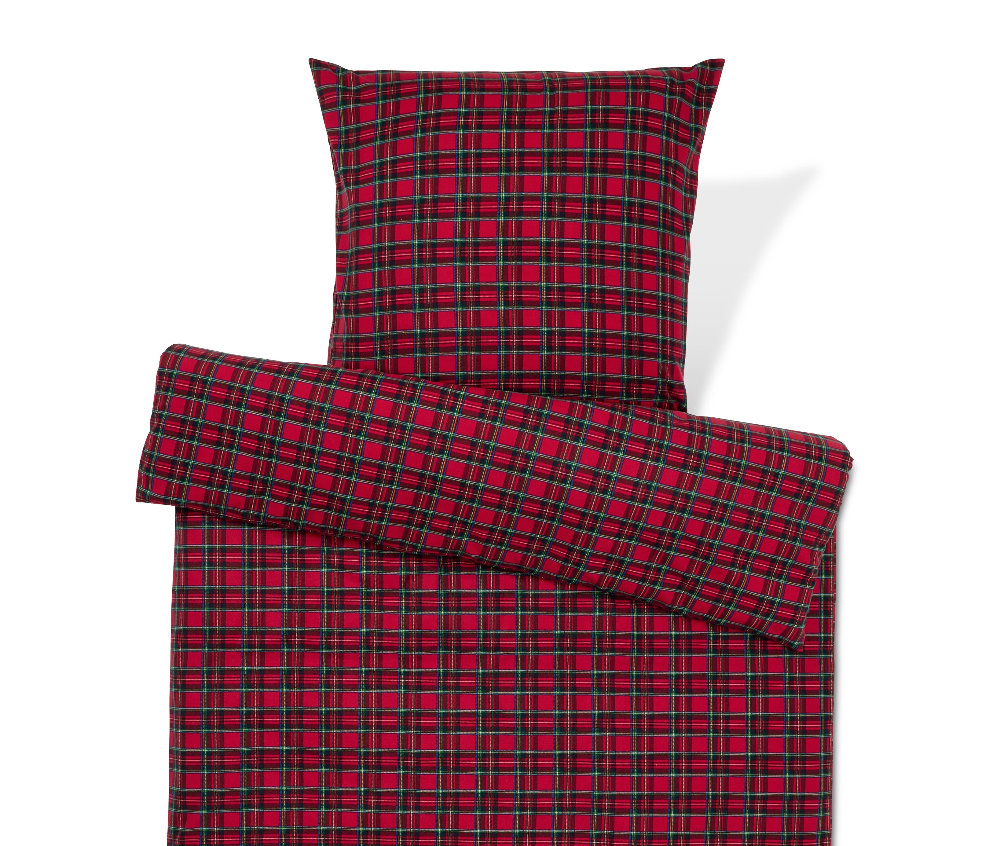 Tchibo - Pościel flanelowa - kolor: czerwony