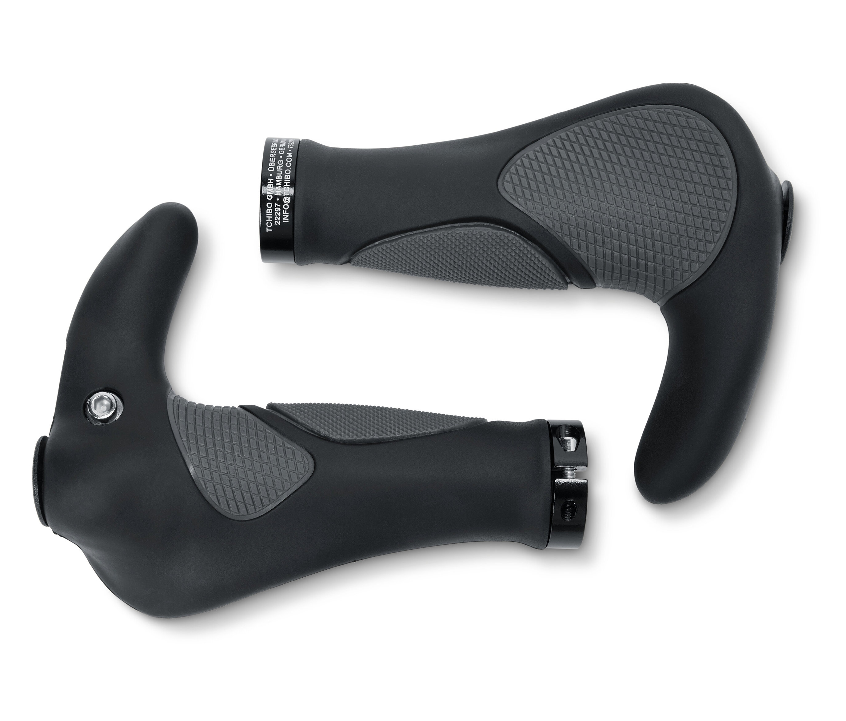 Tchibo - Chwyty do kierownicy rowerowej - kolor: szary/czarny
