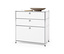 Biała metalowa komoda »CN3« z 3 szufladami.