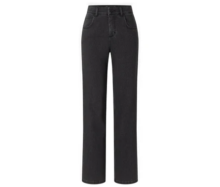 Dżinsy Angels „Lara” Straight Fit w kolorze dark grey.