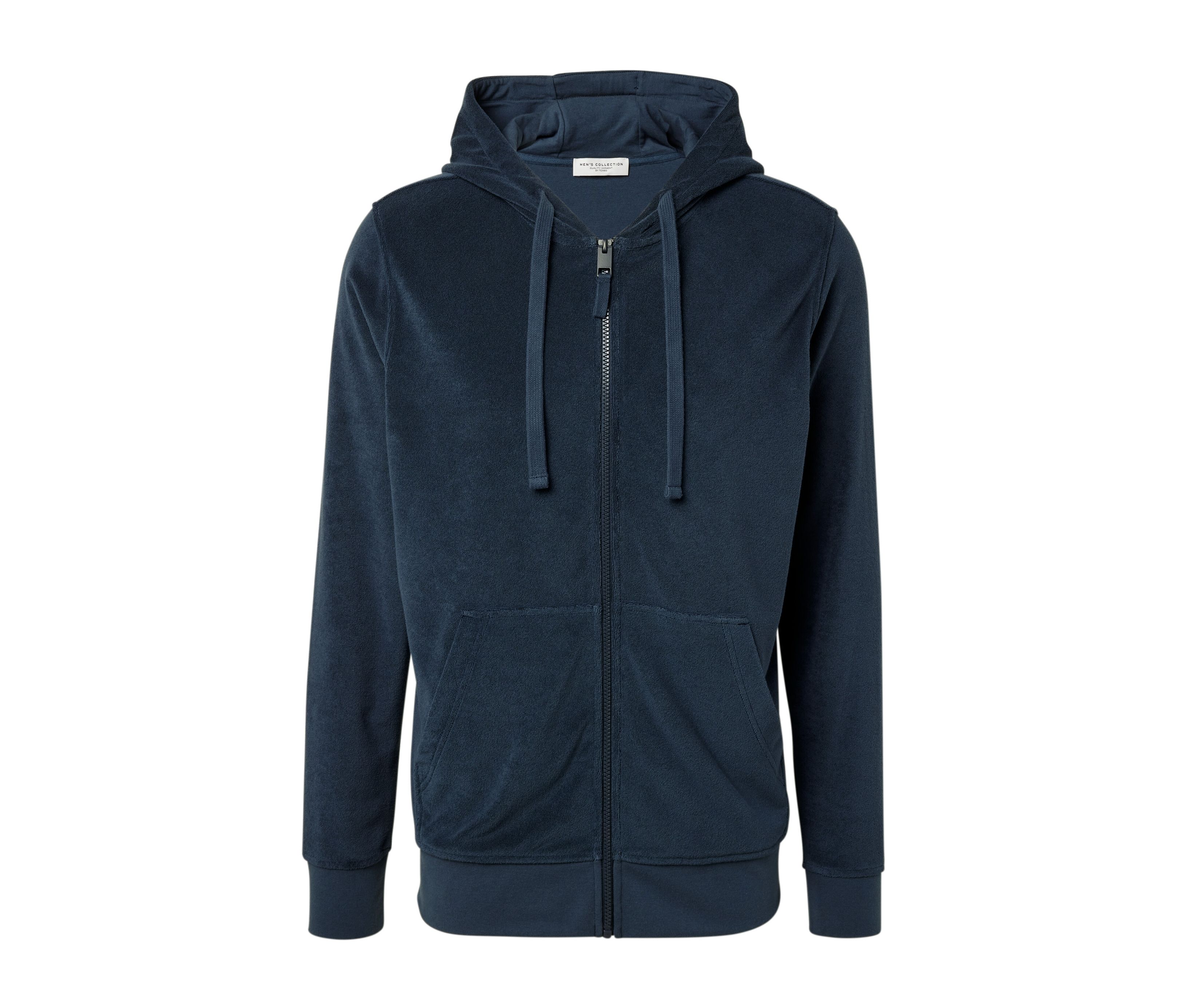 Tchibo - Bluza z kapturem z tkaniny frotté, niebieski