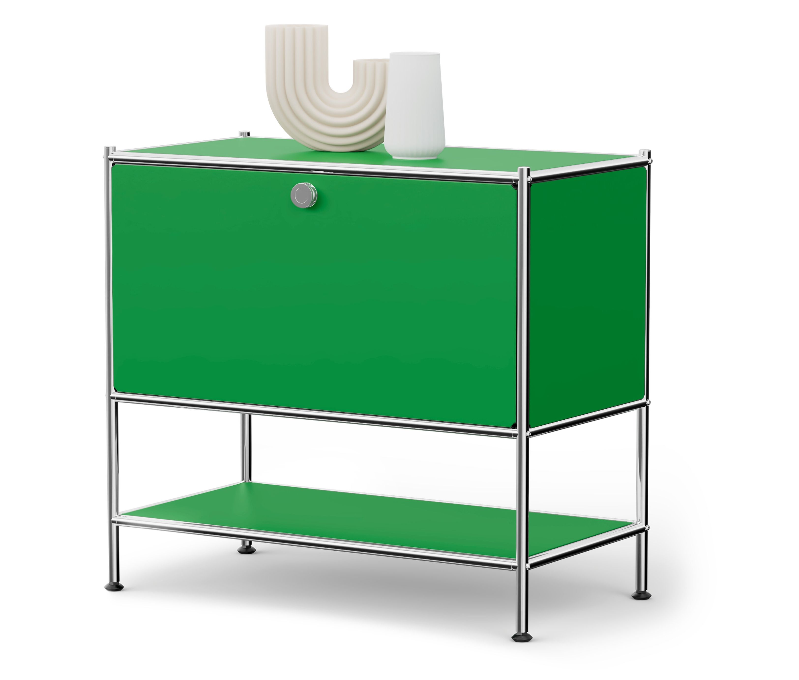 Tchibo - Metalowa szafka typu sideboard „Cn3” z 1 klapą - kolor: zielony