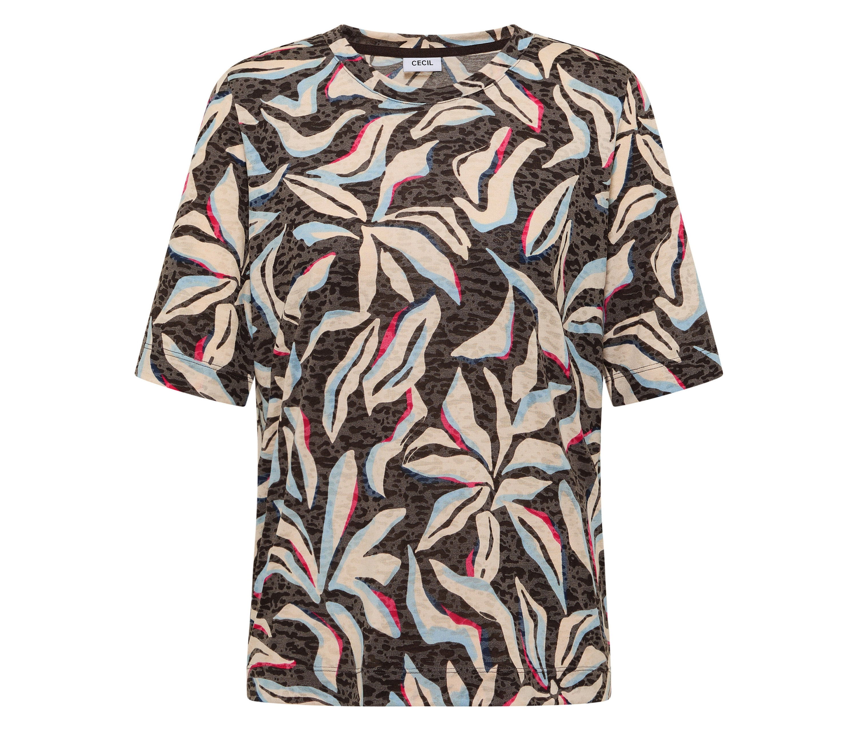 Tchibo - Koszulka z krótkim rękawem Cecil- niebieski