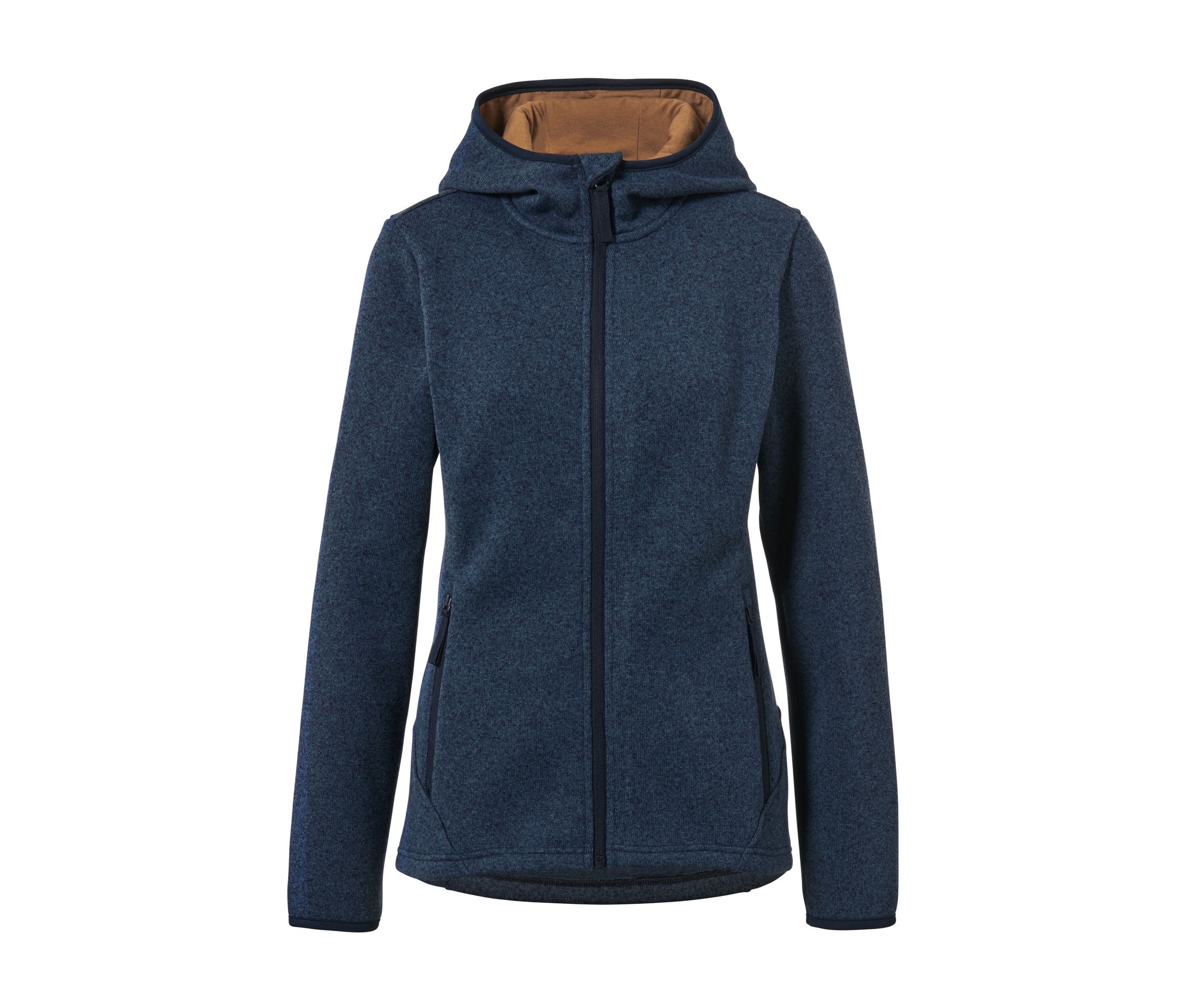 Tchibo - Bluza z dzianiny polarowej - dla pań - rozmiar L 44/46 - kolor: niebieski