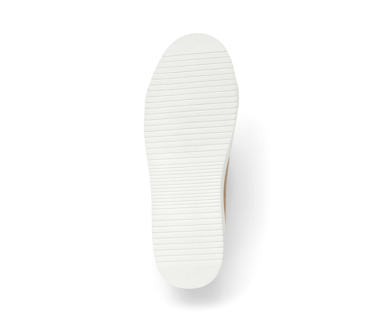 Podeszwa butów typu sneakers ze skóry welurowej z wyściółką.