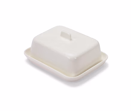 Biała maselniczka.