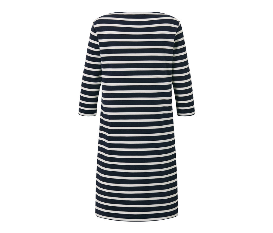 Sukienka z dzianiny dresowej w paski.
