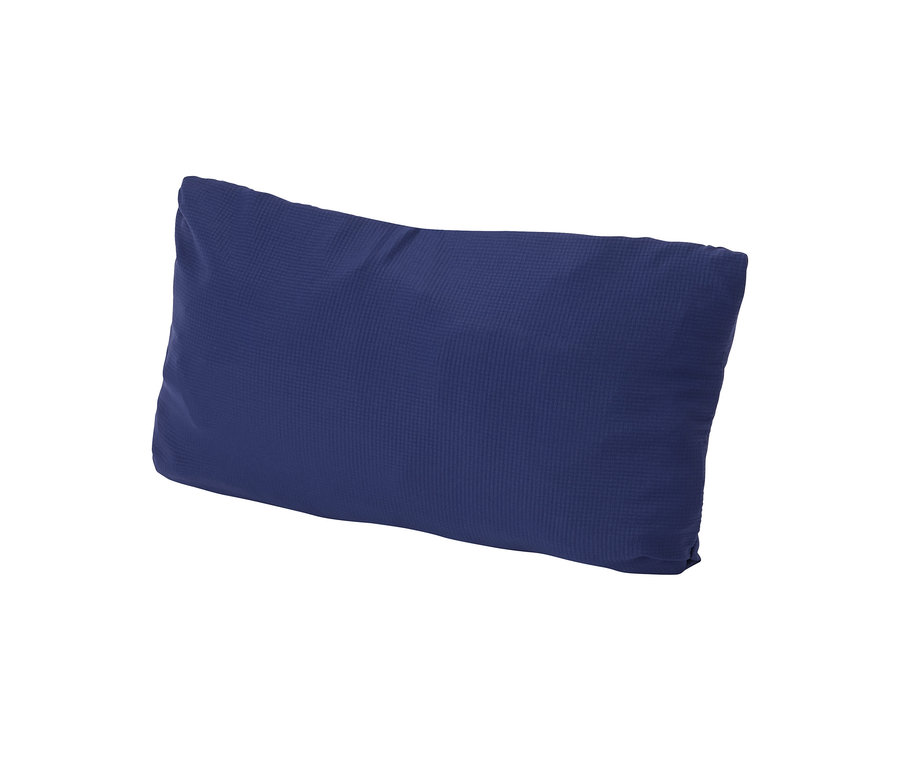 Złożona kamizelka funkcyjna „packable” w kolorze niebieskim.