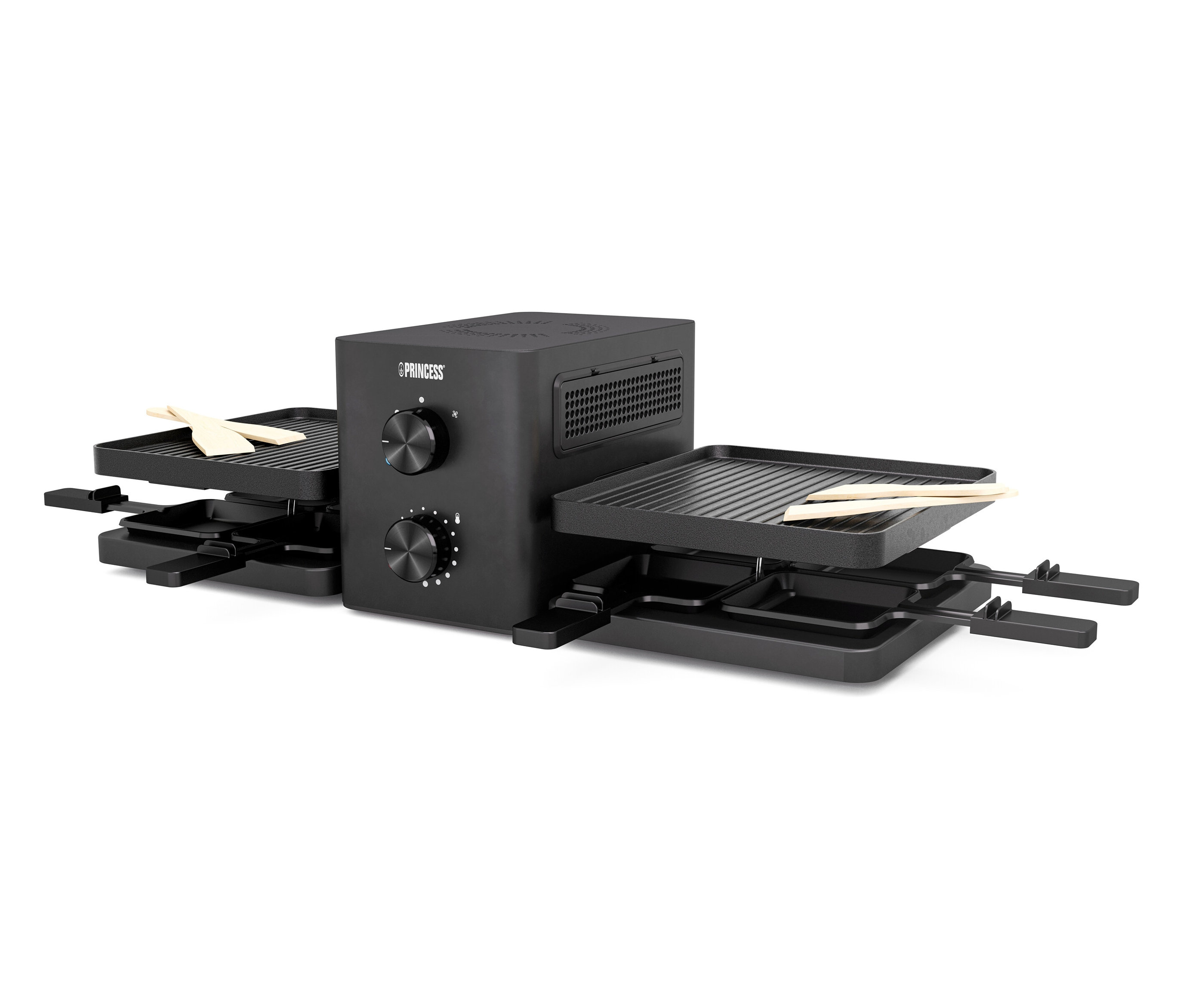 Tchibo - Grill typu raclette z wentylatorem wyciągowym - kolor: czarny