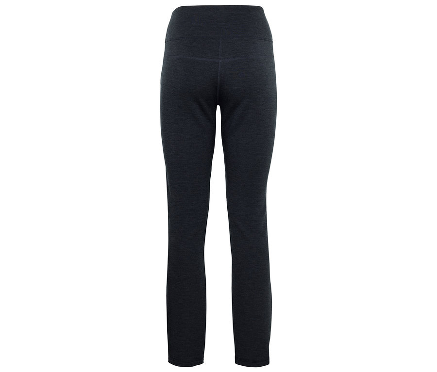 Czarne legginsy z wysokim stanem.