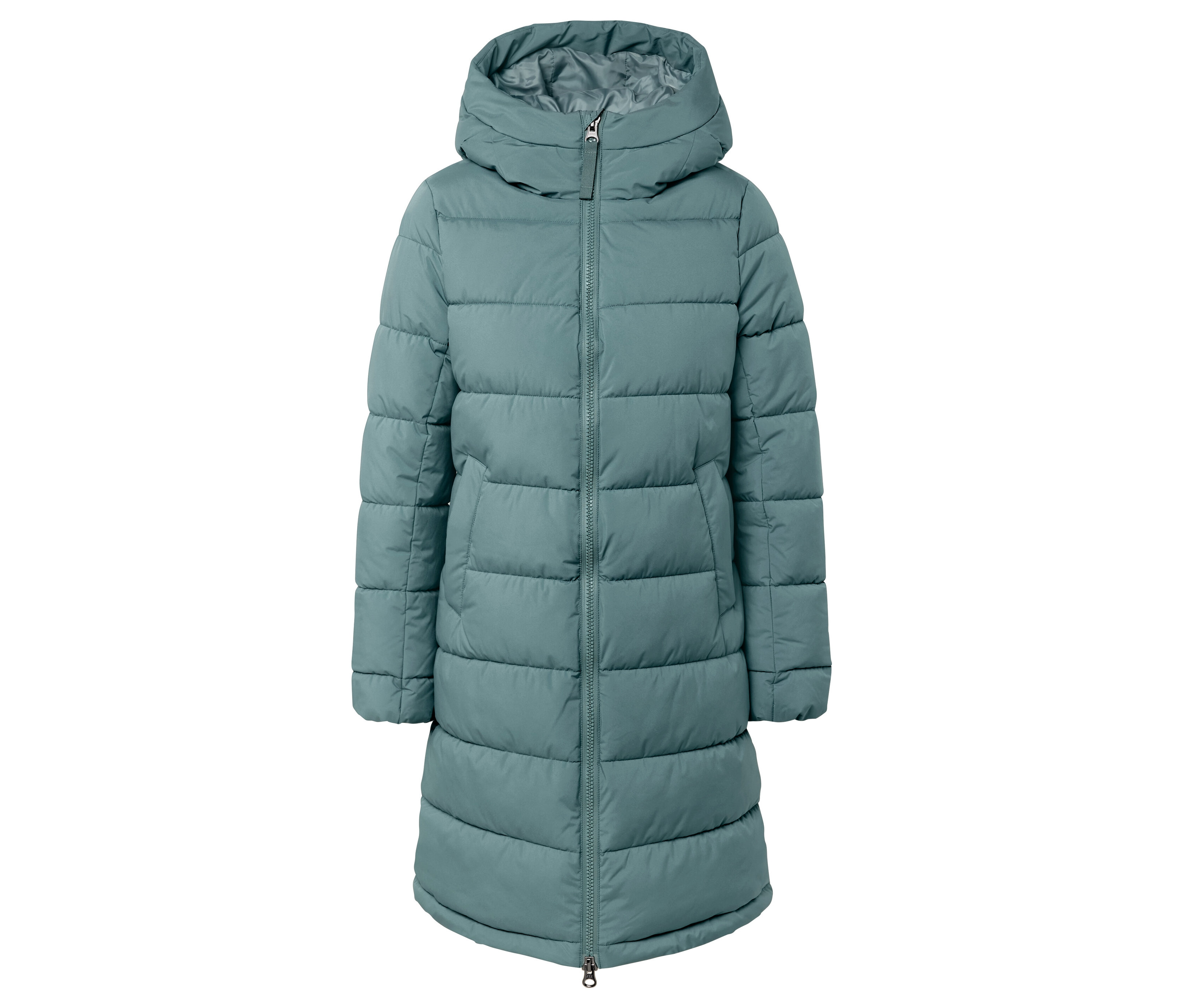 Tchibo - Pikowany płaszcz- zielony