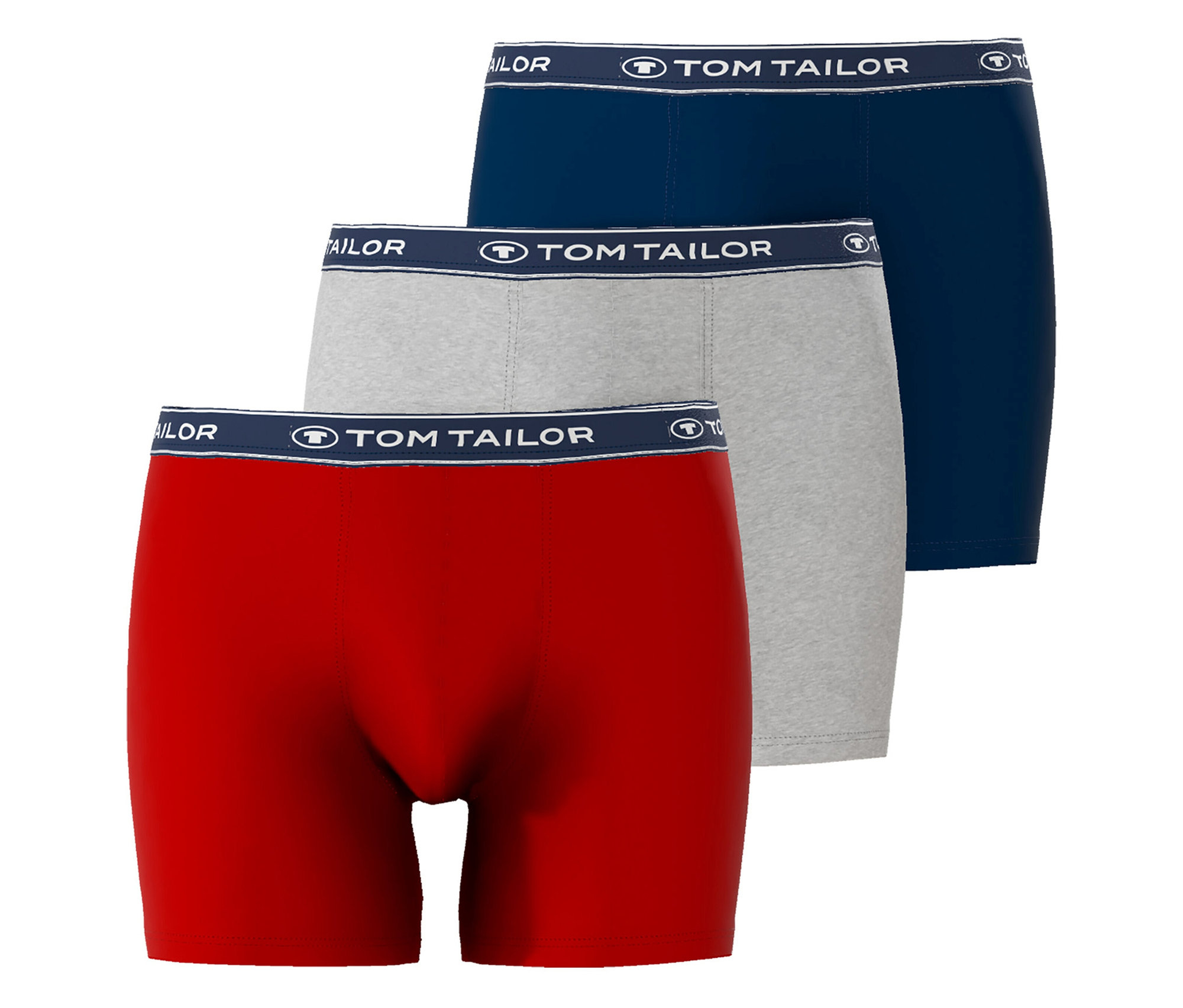 Bokserki Tom Tailor „Buffer”- niebieski/czerwony