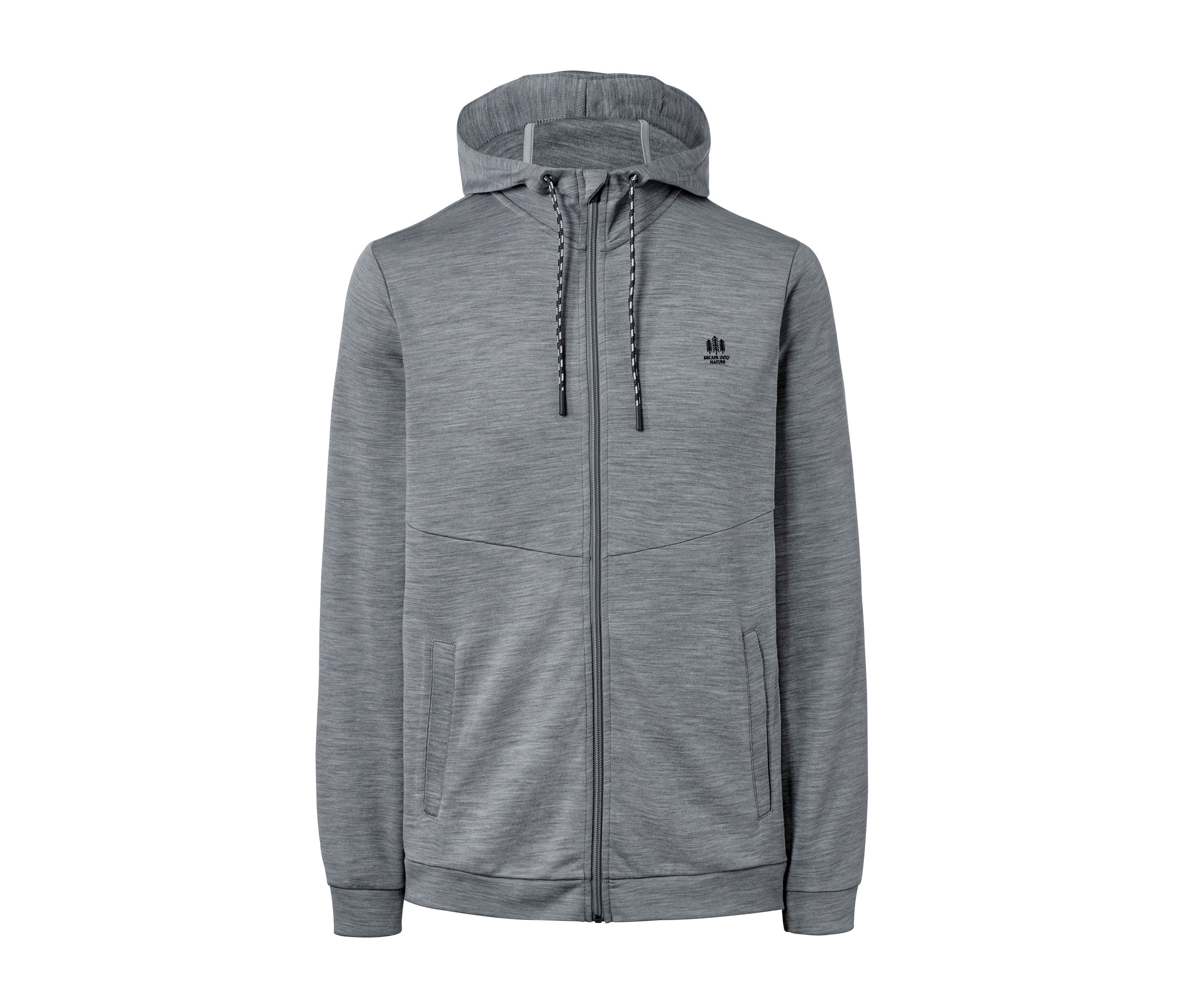 Tchibo - Bluza funkcyjna z wełną merynosa, szary