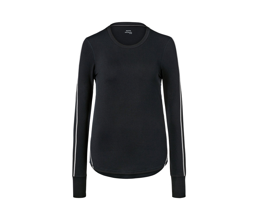 Antracytowa koszulka funkcyjna z długim rękawem.