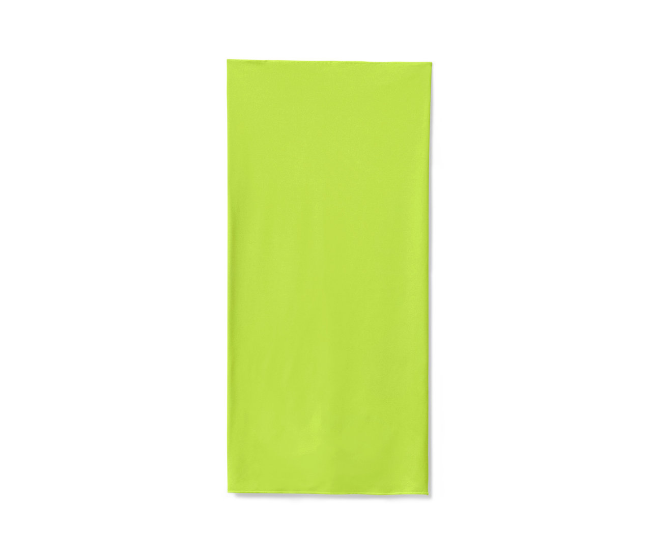 Żółta chustka wielofunkcyjna.