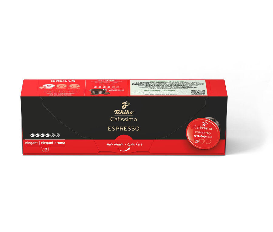 Paczka kapsułek Cafissimo Espresso elegant.