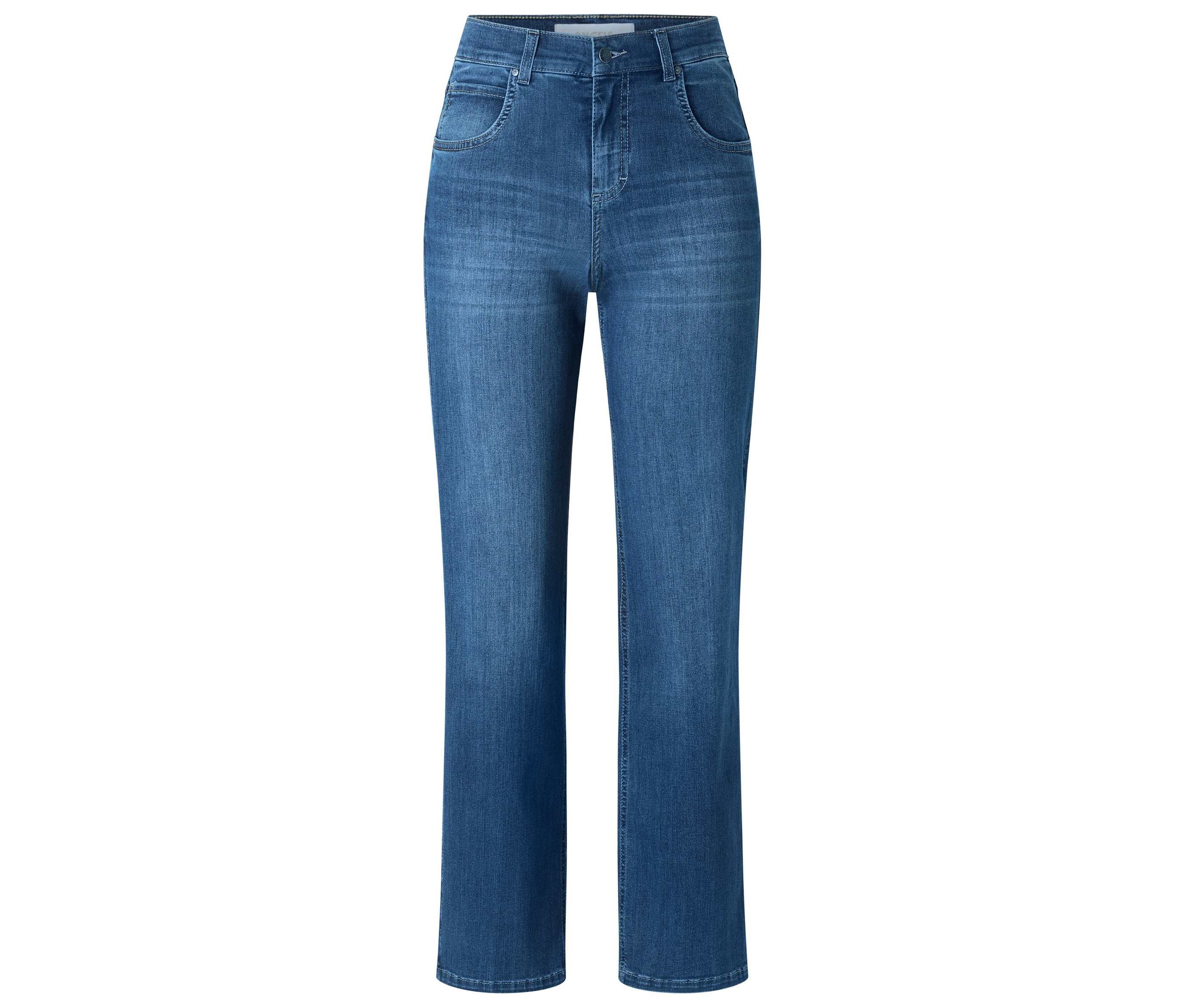 Dżinsy Angels „Lara” Straight Fit- niebieski