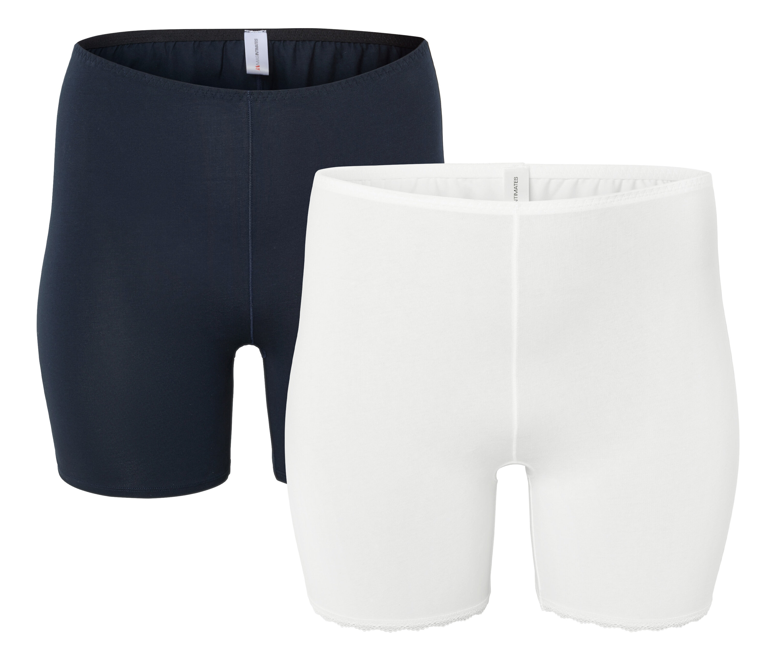 Tchibo - Spodenki rowerowe- biały/niebieski