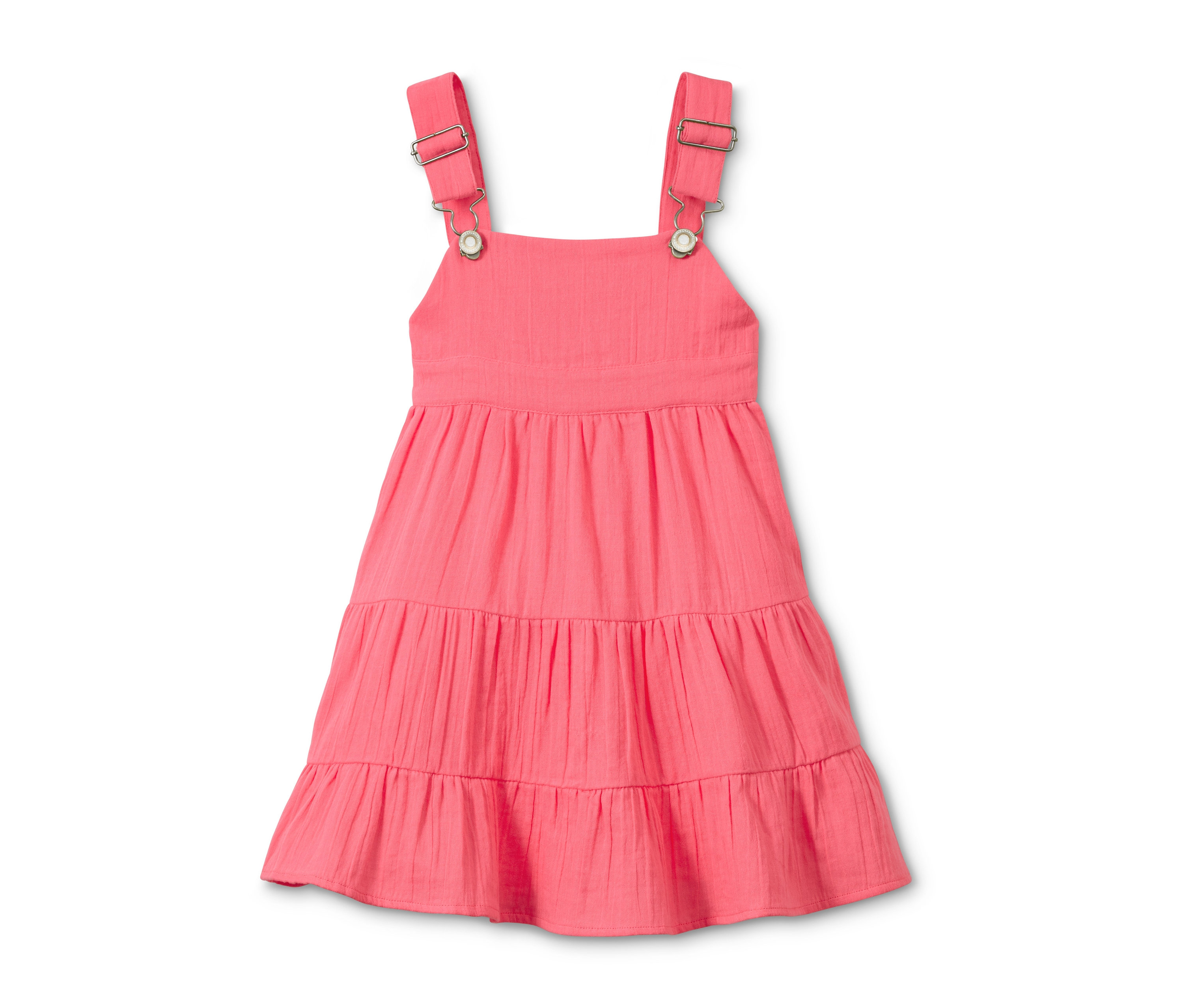 Tchibo - Bawełniana dziewczęca sukienka na ramiączkach- czerwony