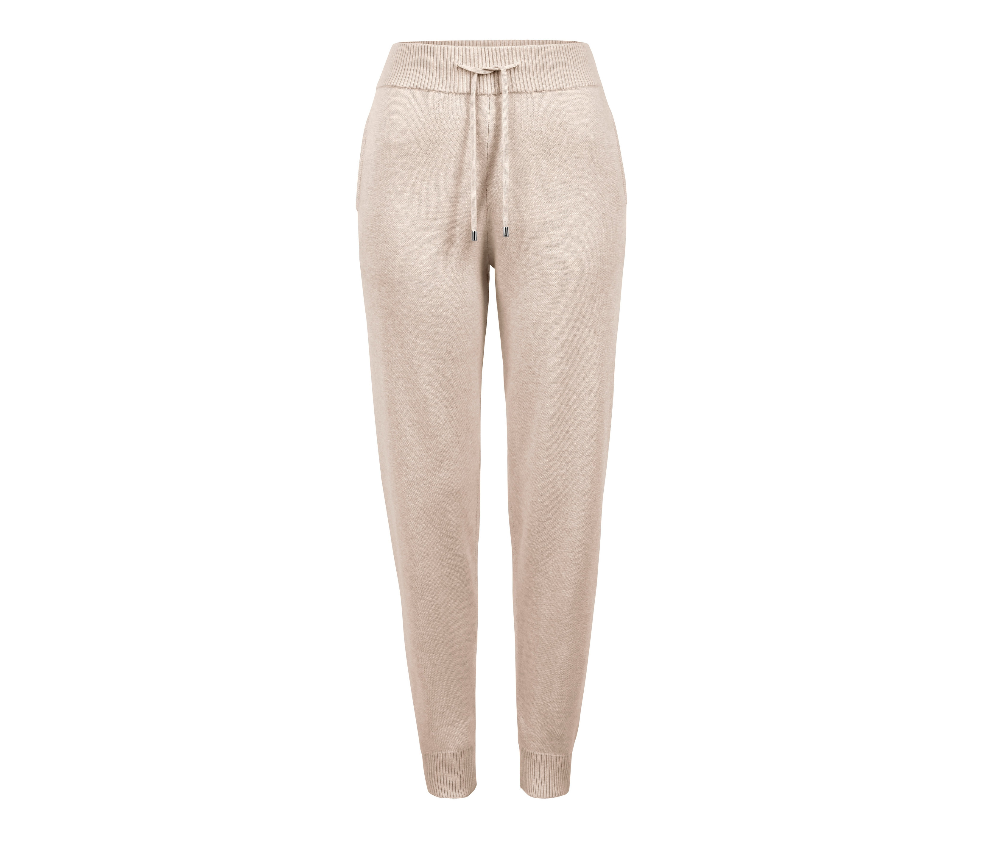 Tchibo - Spodnie dresowe z dzianiny, beżowy