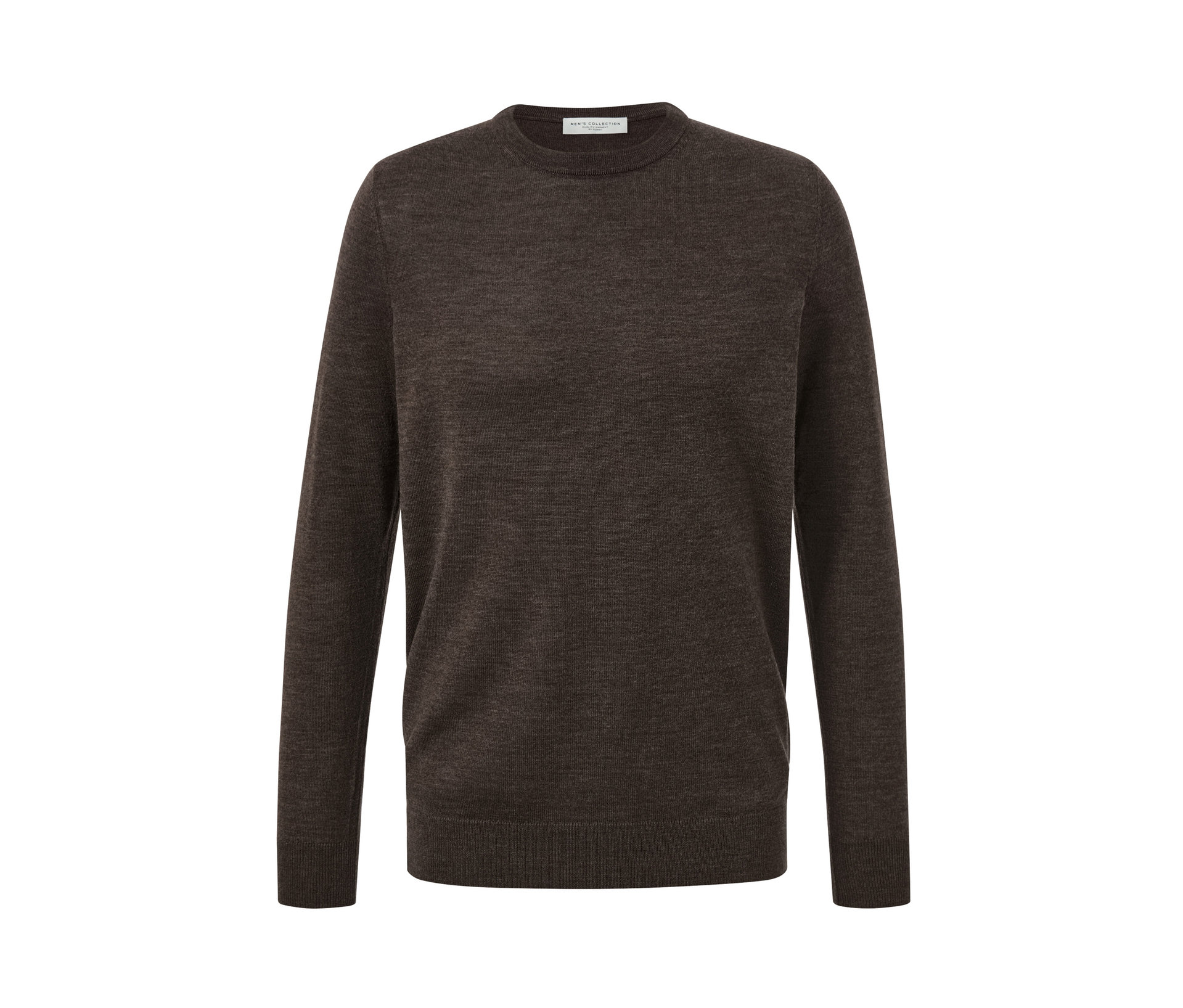 Tchibo - Sweter z wełny merino- brązowy