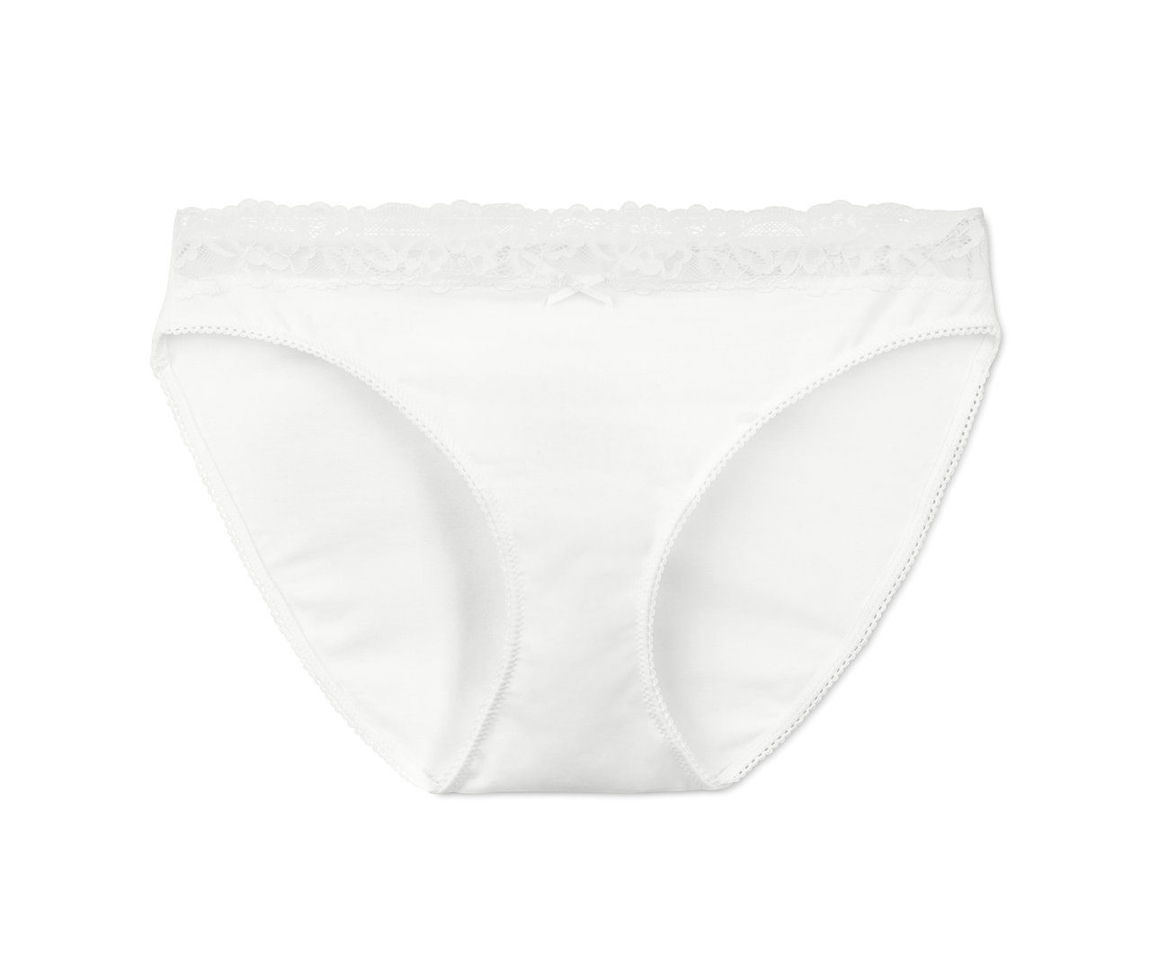 Białe figi z koronką.