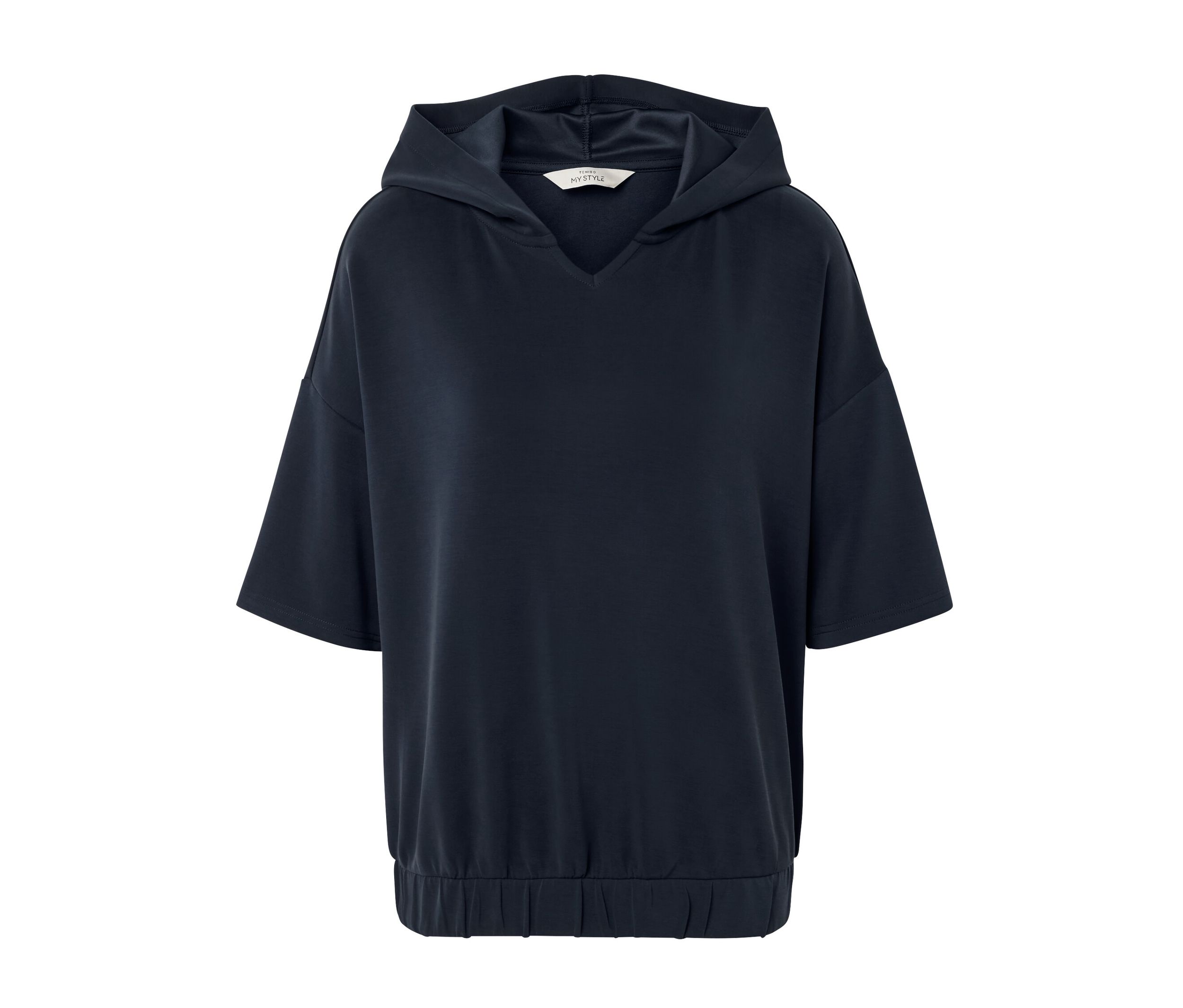 Tchibo - Bluza z kapturem z mieszanki modalu, niebieski