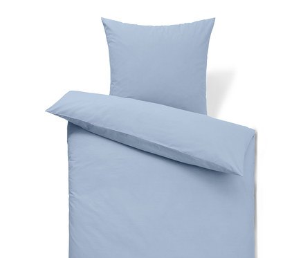 Pościel perkalowa, jasnoniebieska, rozmiar standardowy