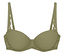 Biustonosz Triumph Amourette WP w kolorze olive gold z koronkowymi detalami na ramiączkach i po bokach.