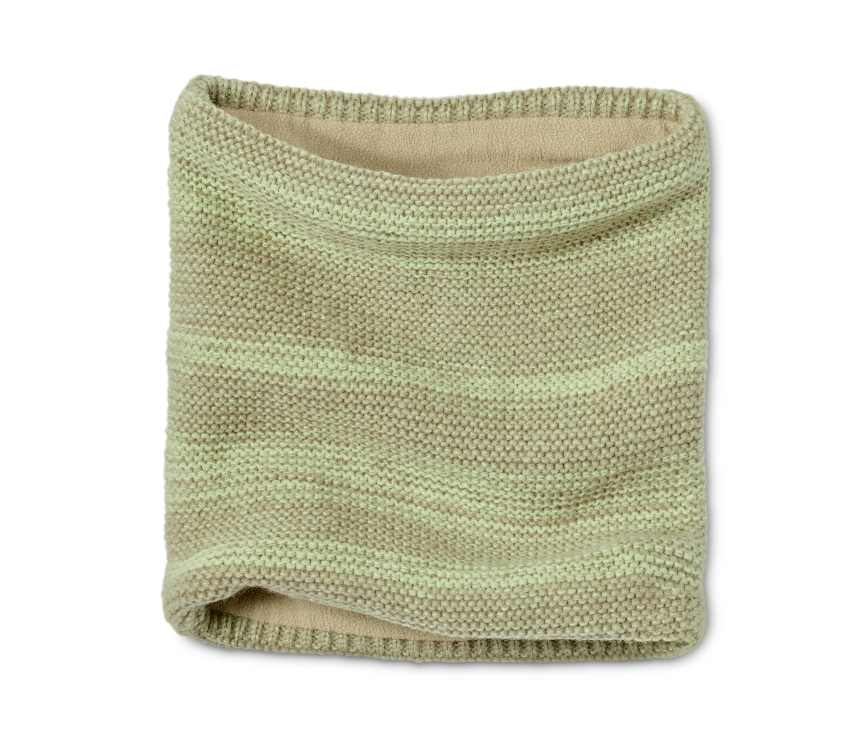 Tchibo - Szalik z dzianiny - kolor: beżowy/żółty