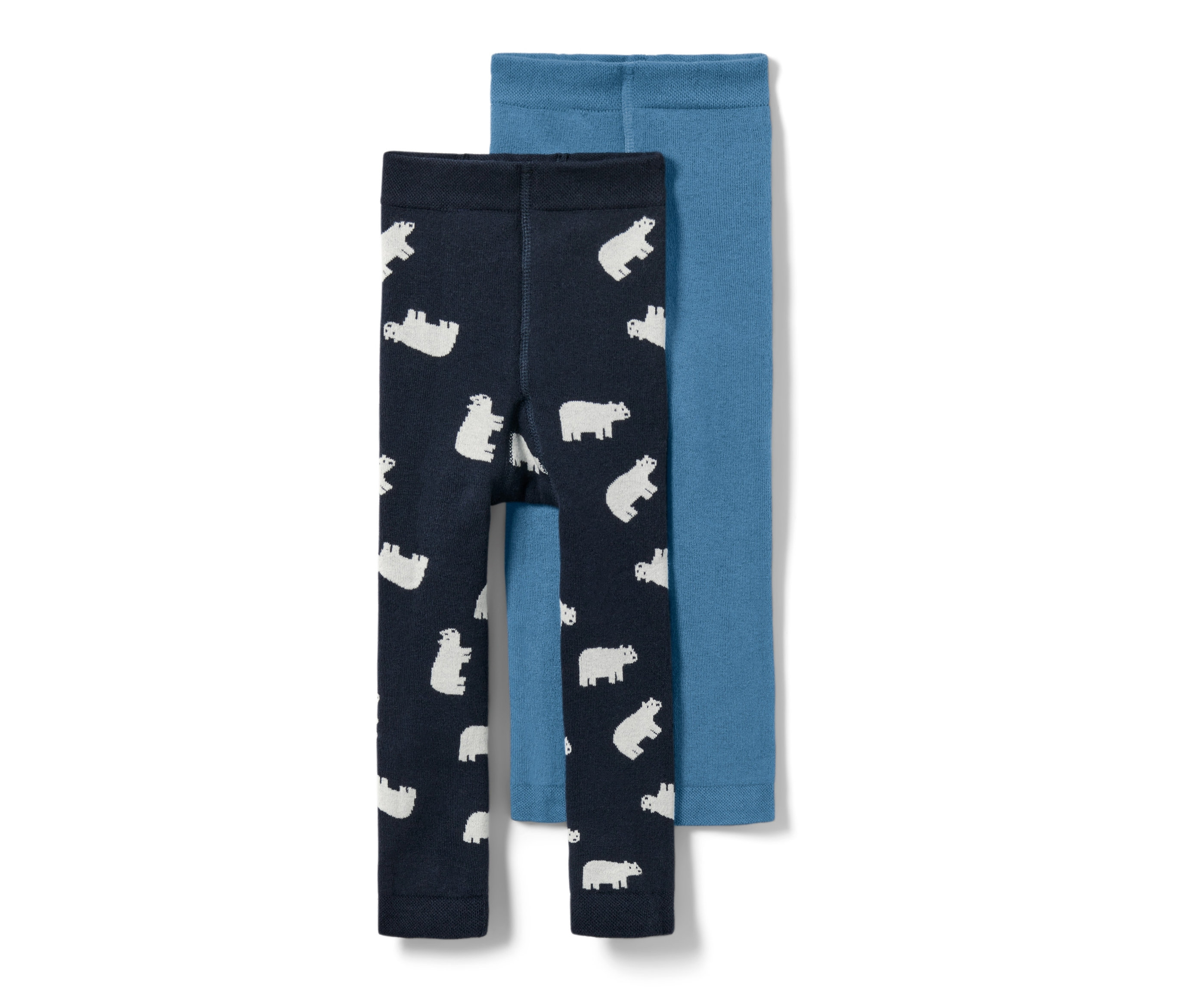 Tchibo - Termoaktywne legginsy dziecięce - rozmiar 110/116 - kolor: biały/niebieski