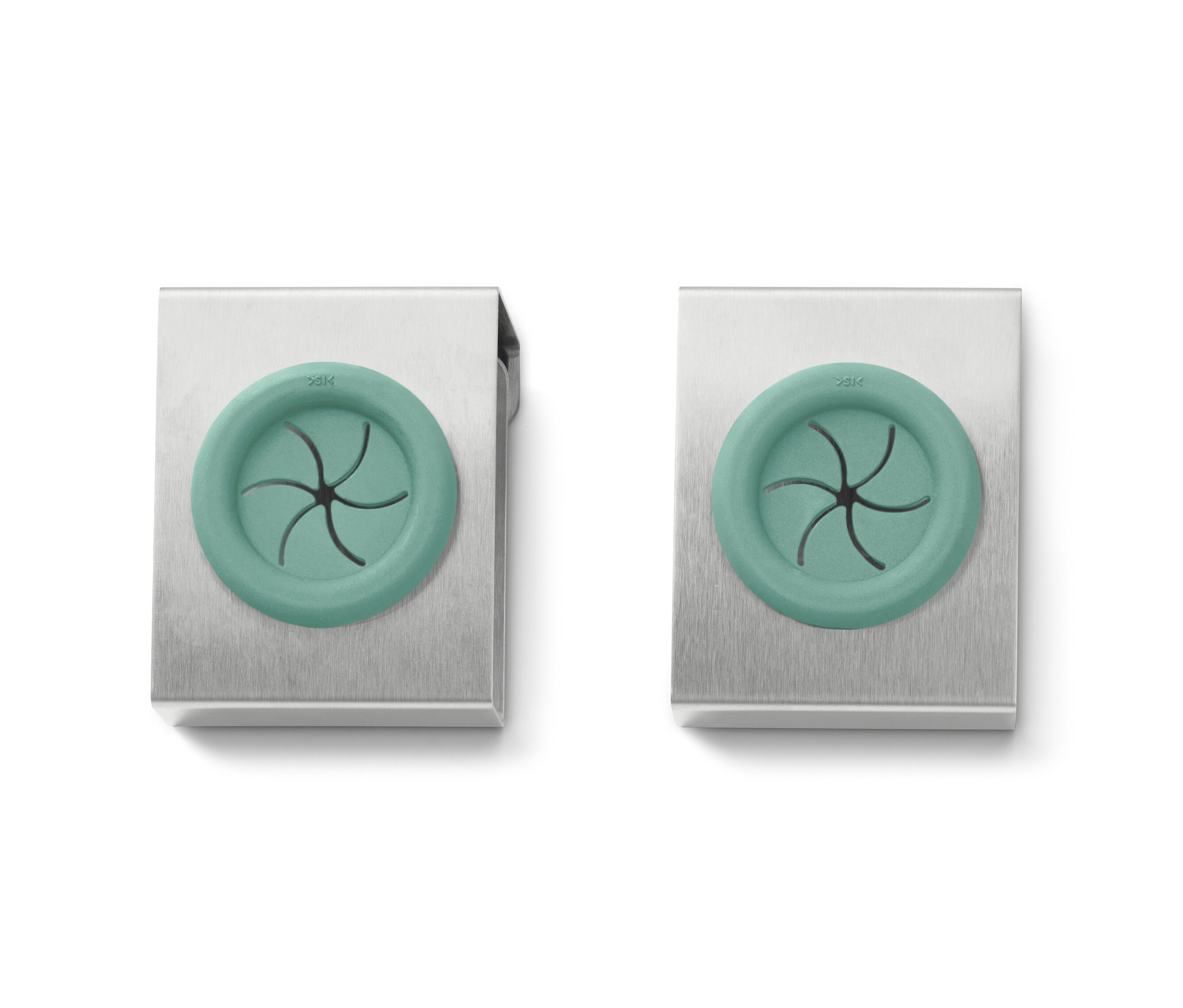 Tchibo - Uchwyty na ścierki do naczyń - kolor: zielony/srebrny