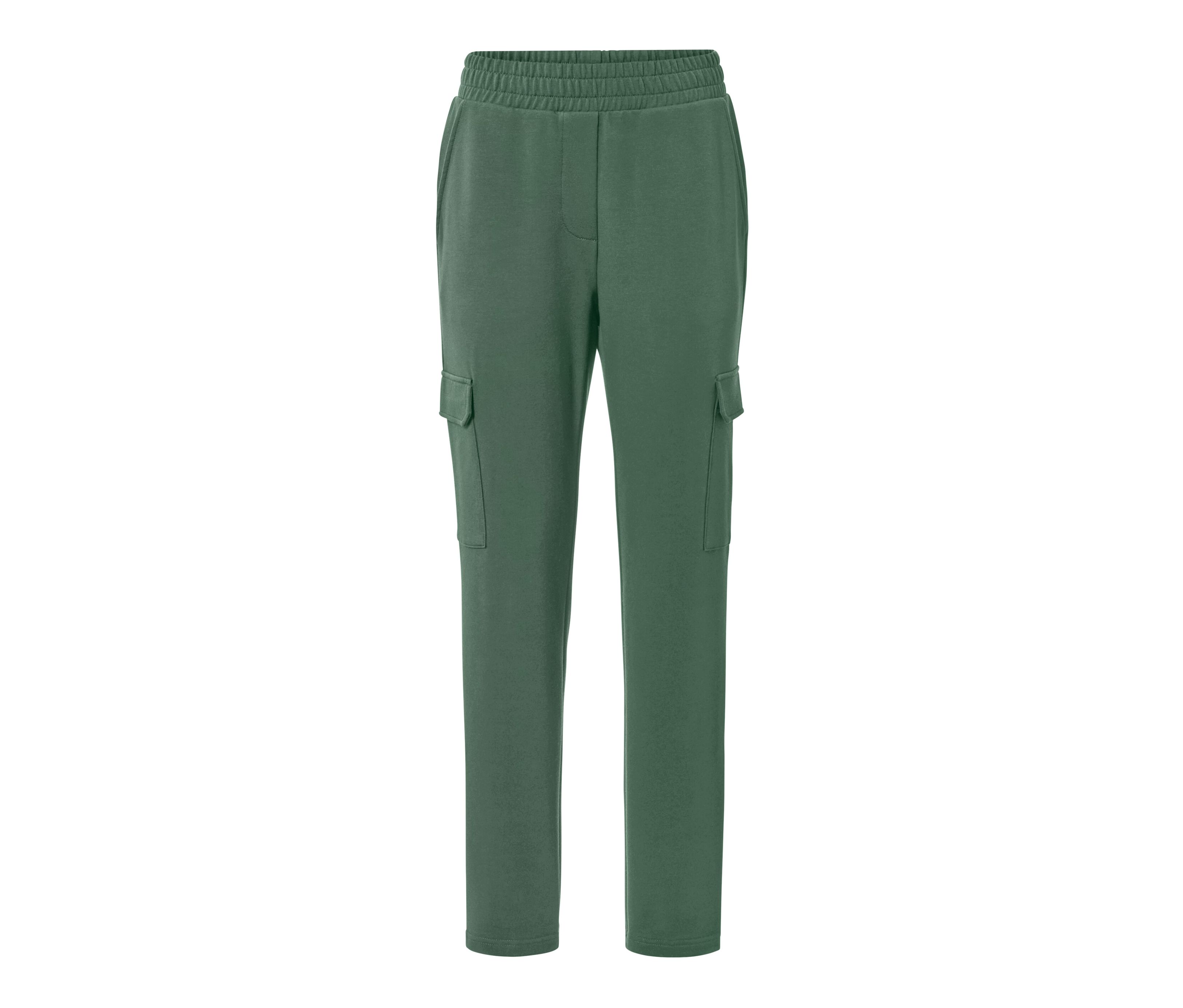 Tchibo - Spodnie joggery z kieszeniami typu cargo, zielony